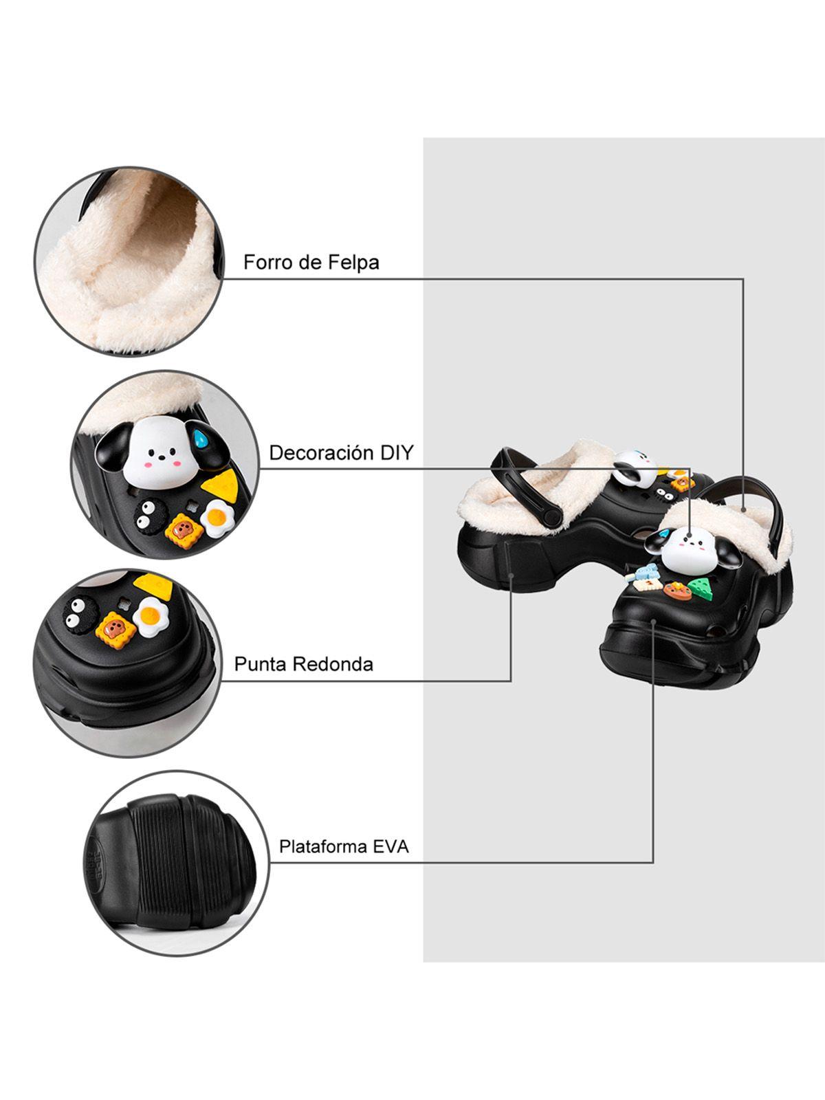 Zueco Negro Casual Mujer Weide GH121-6