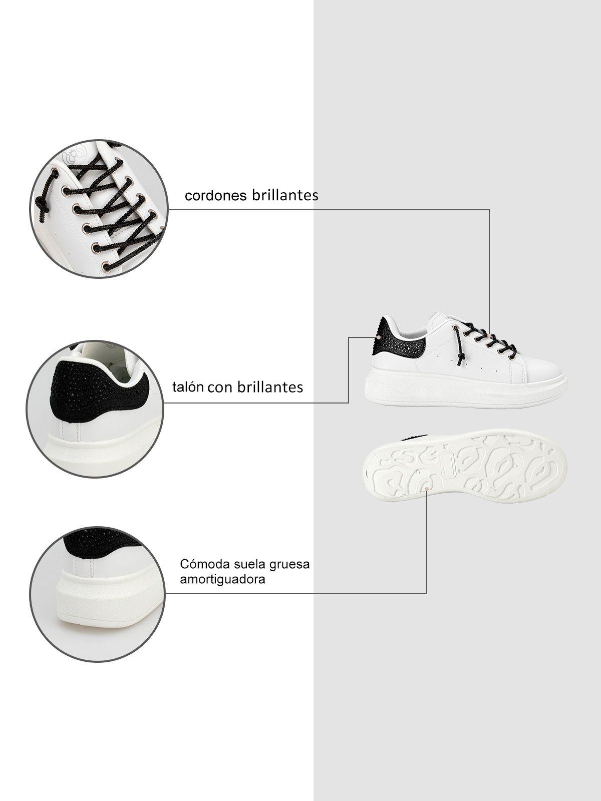 Zapatilla Negro Casual LT109 Weide-5