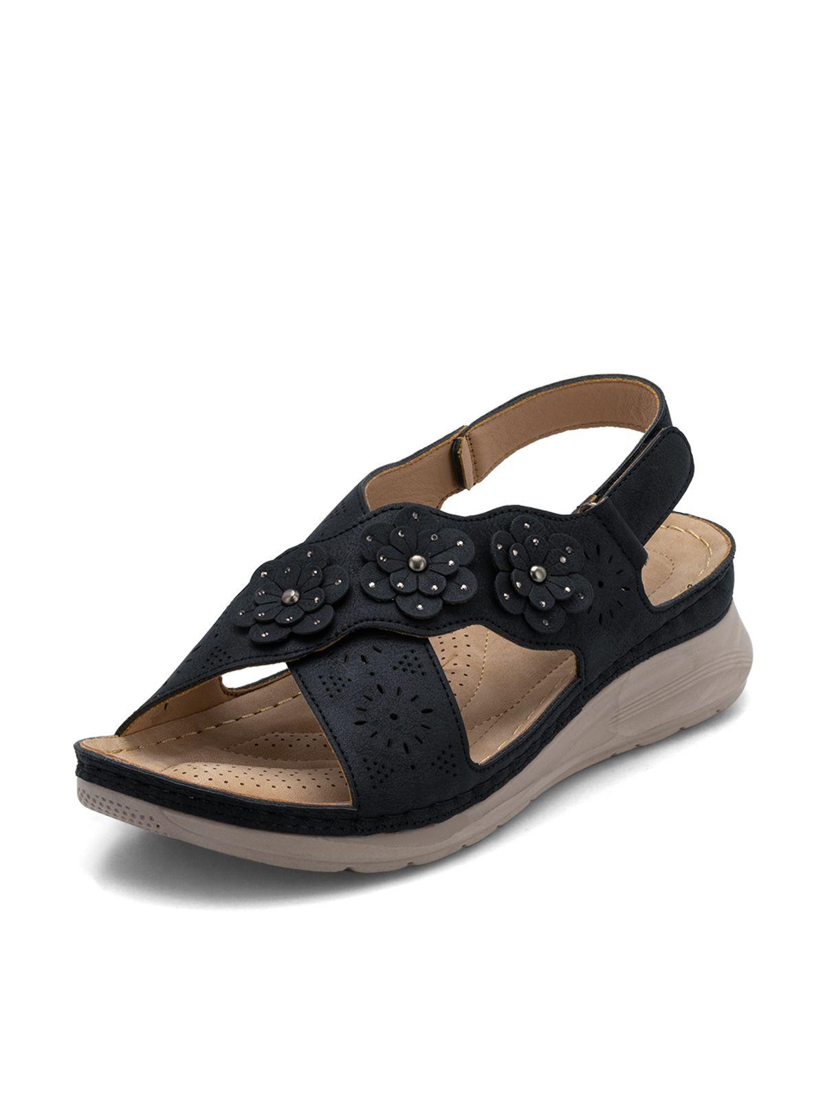 Sandalia Plataforma Negro Casual JS39 Weide-0