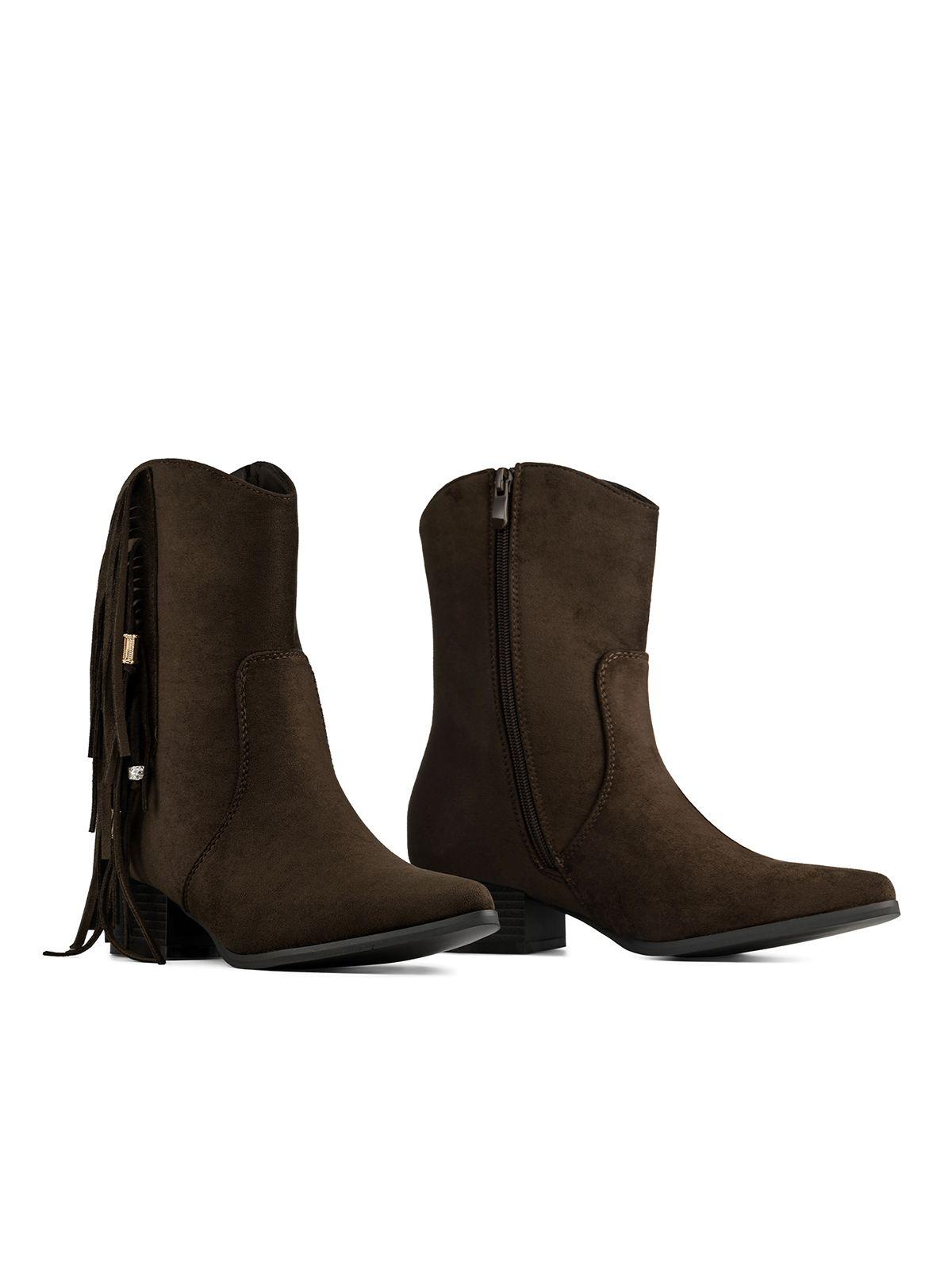 Botín Taco Mujer Casual PU Textil Weide CZY661-5