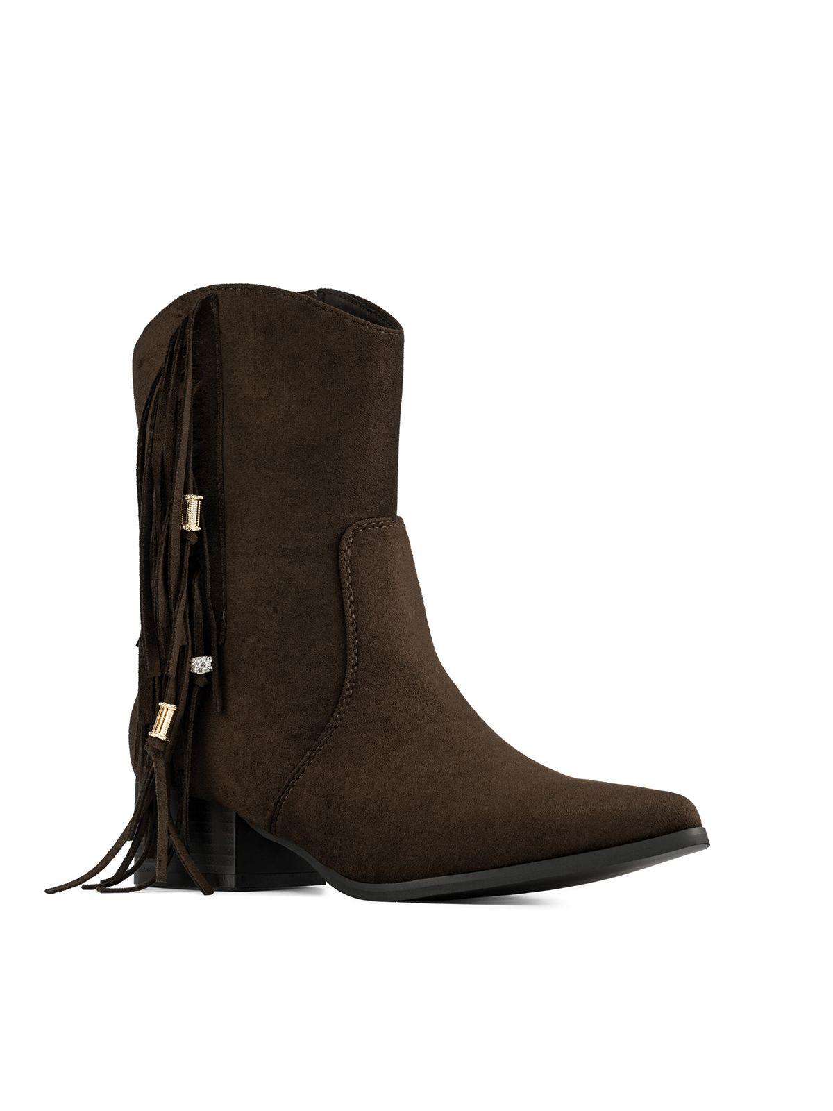 Botín Taco Mujer Casual PU Textil Weide CZY661-6