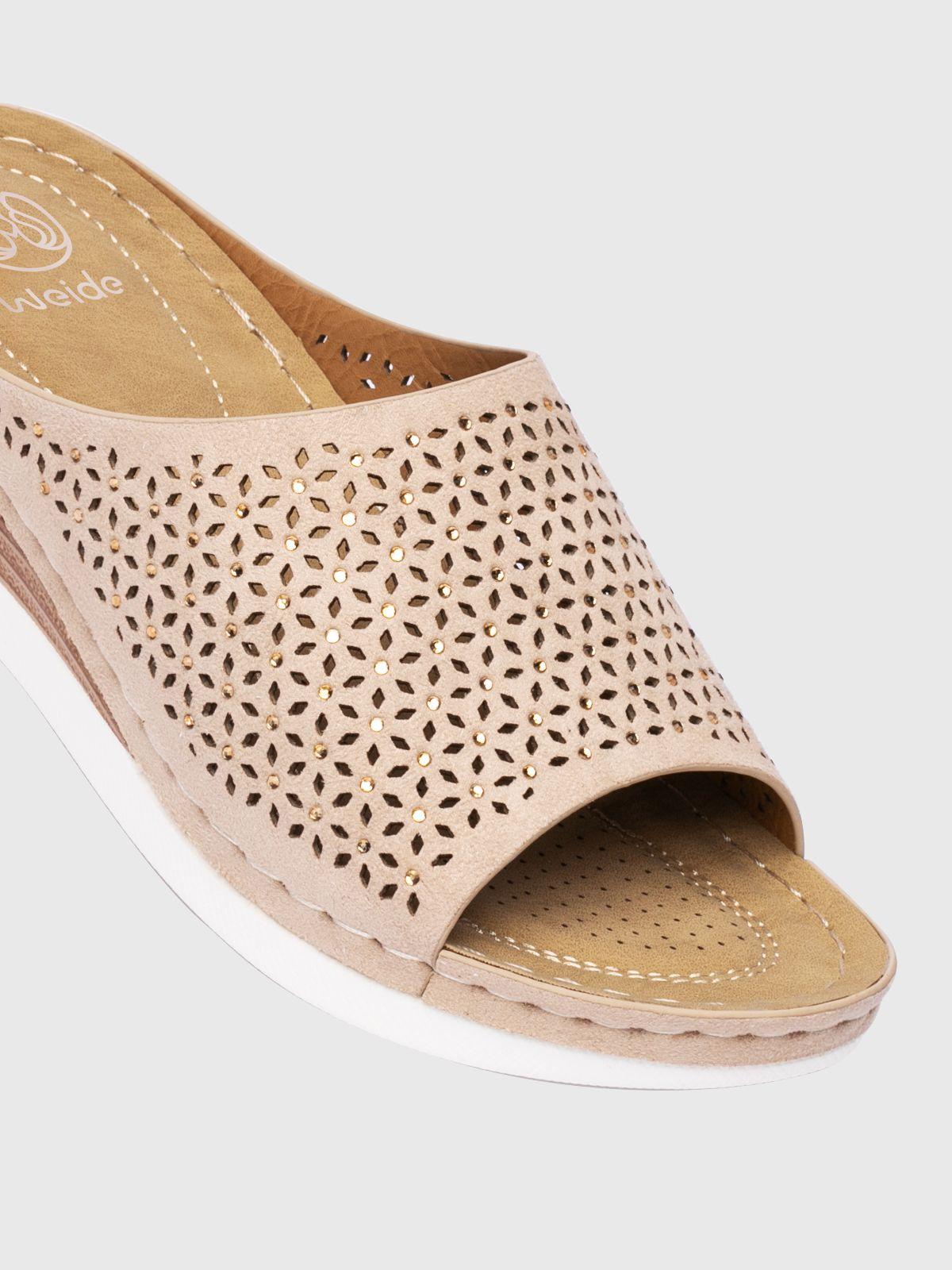 Sandalia Mujer Dulcinea Beige Weide-4