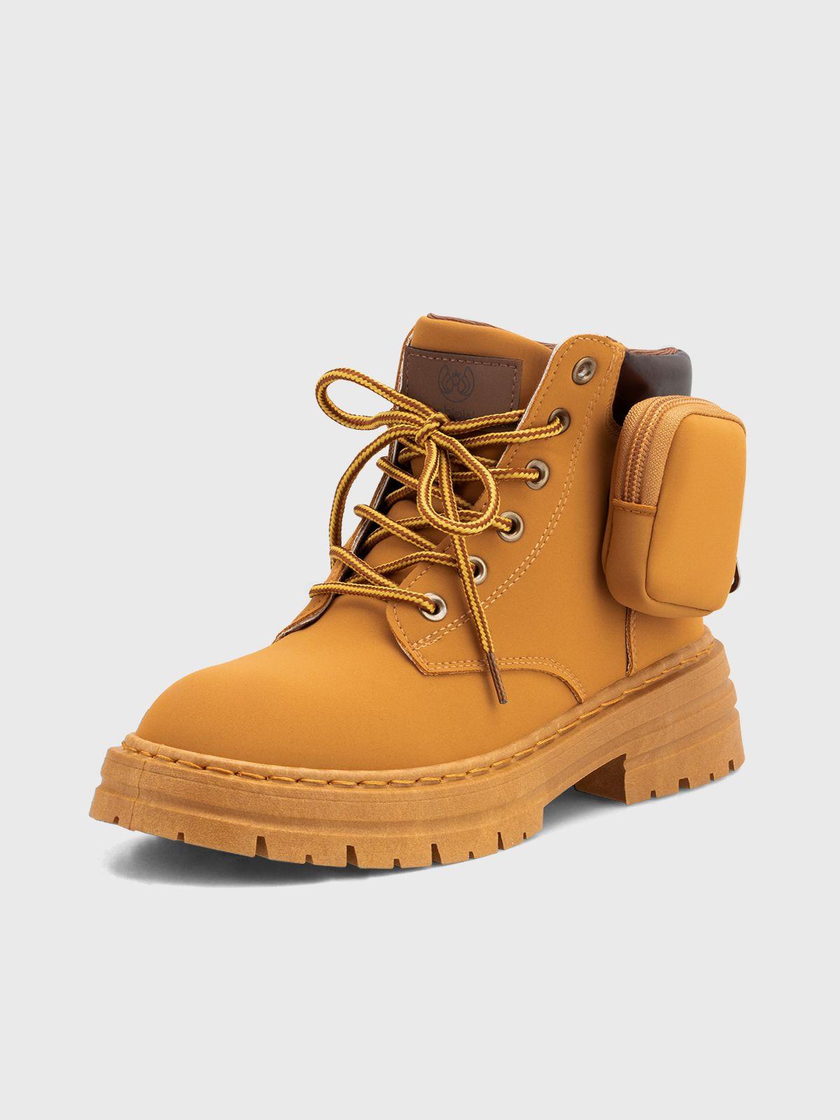 Botin Mujer Edenia Camel Weide-0