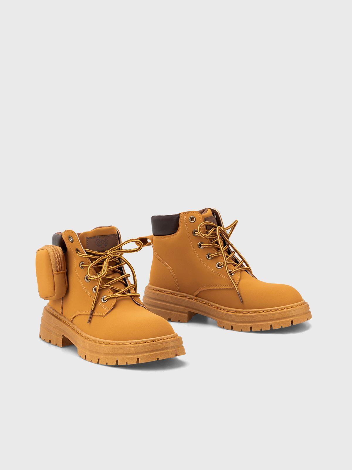 Botin Mujer Edenia Camel Weide-4