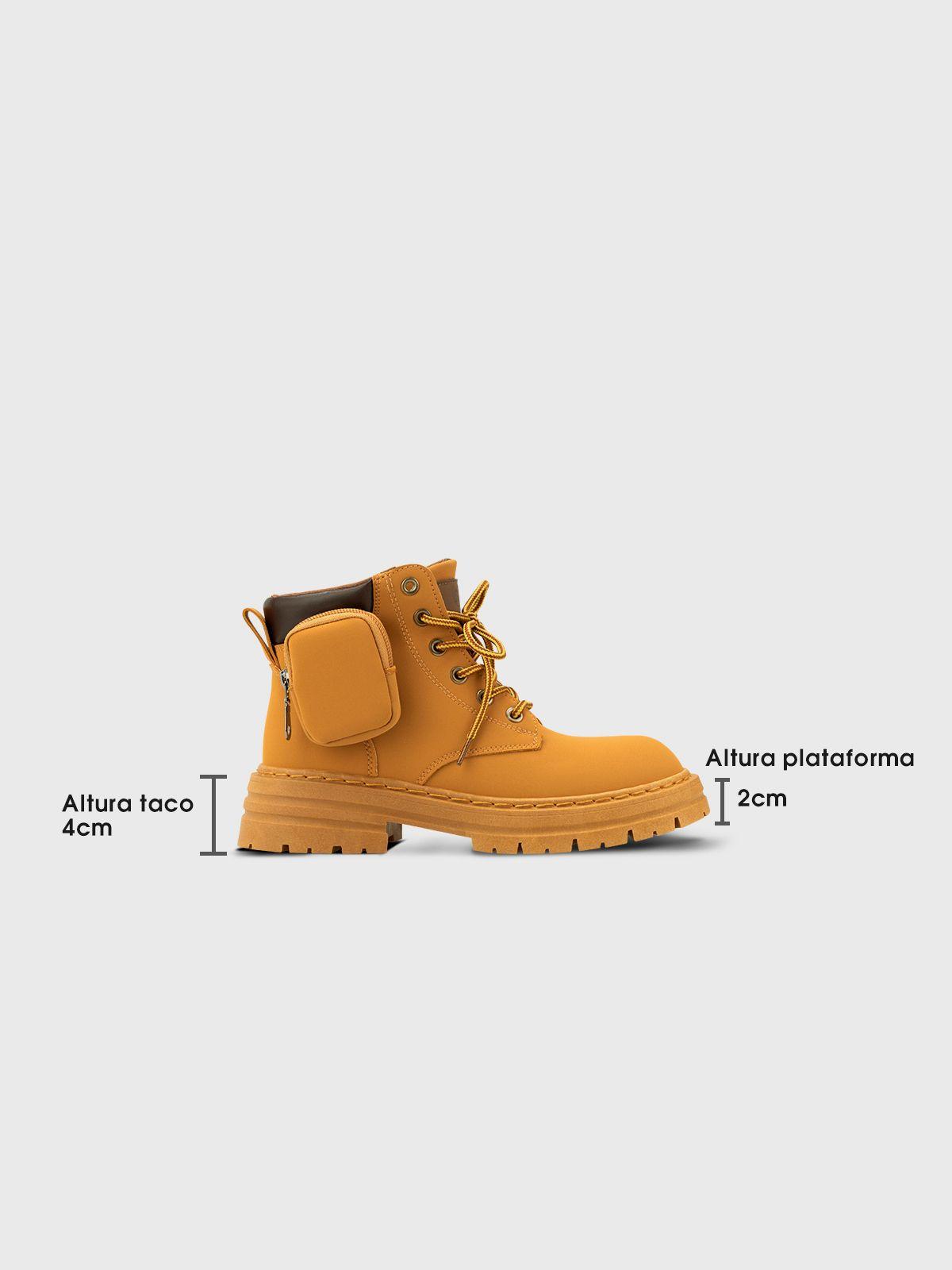 Botin Mujer Edenia Camel Weide-5