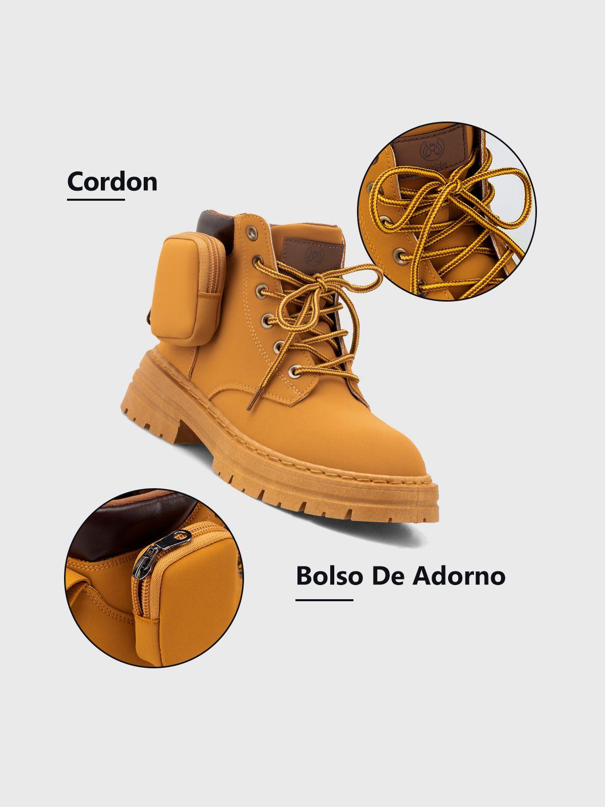 Botin Mujer Edenia Camel Weide-6