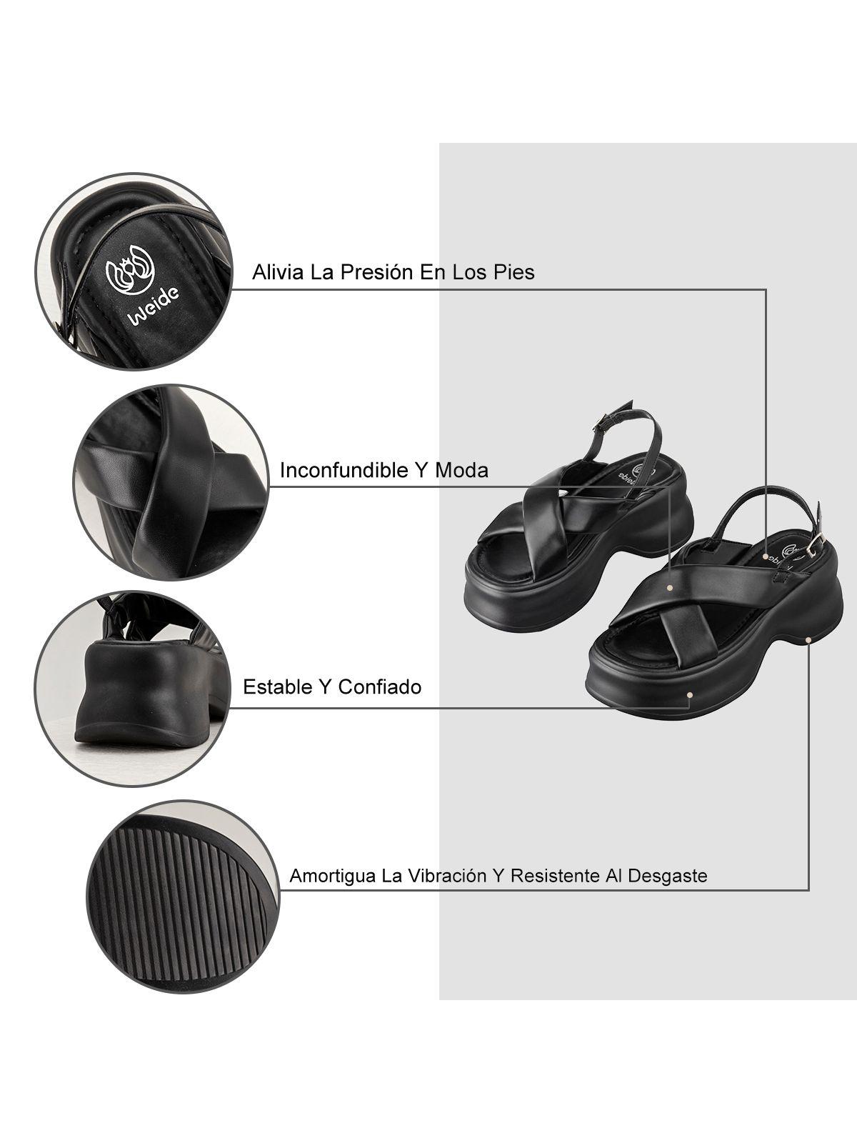 Sandalias Taco Casual Mujer Plataforma Weide YL88-5