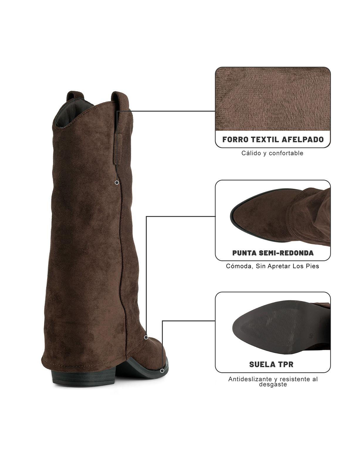 Bota Taco Mujer Casual PU Weide HX536-7