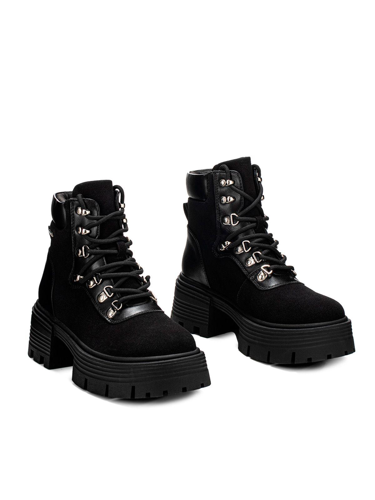 Botin Negro Casual Mujer Weide DH73-4