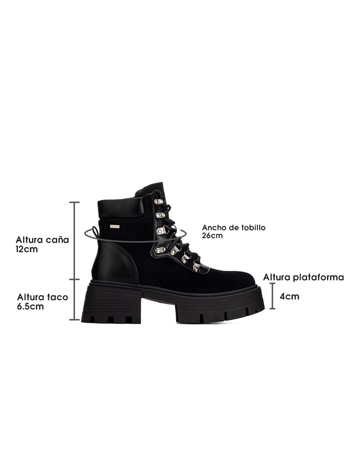Botin Negro Casual Mujer Weide DH73-5
