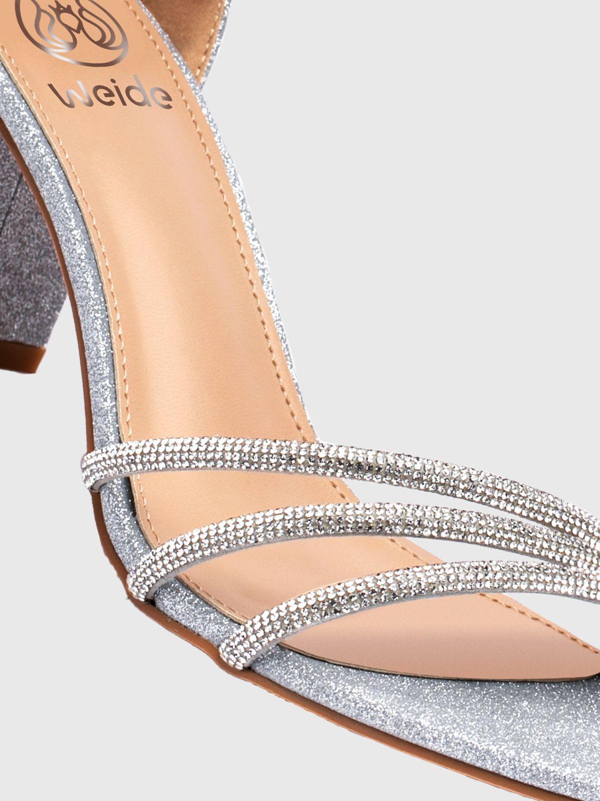 Sandalia Taco Plateado Fiesta YOU170 Weide-5