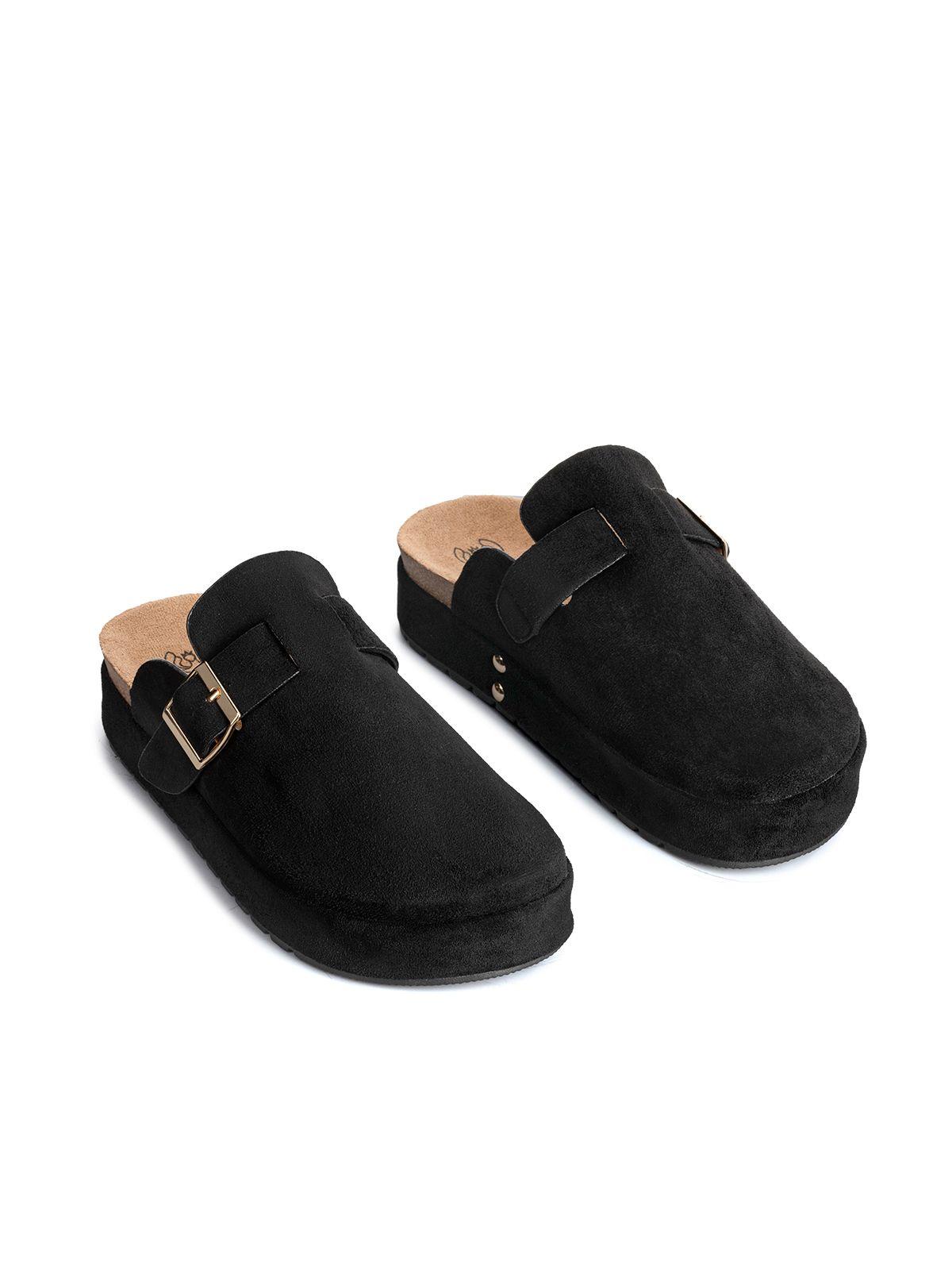 Zueco Vintage Confort Con Hebilla Mujer Weide QIU359-5