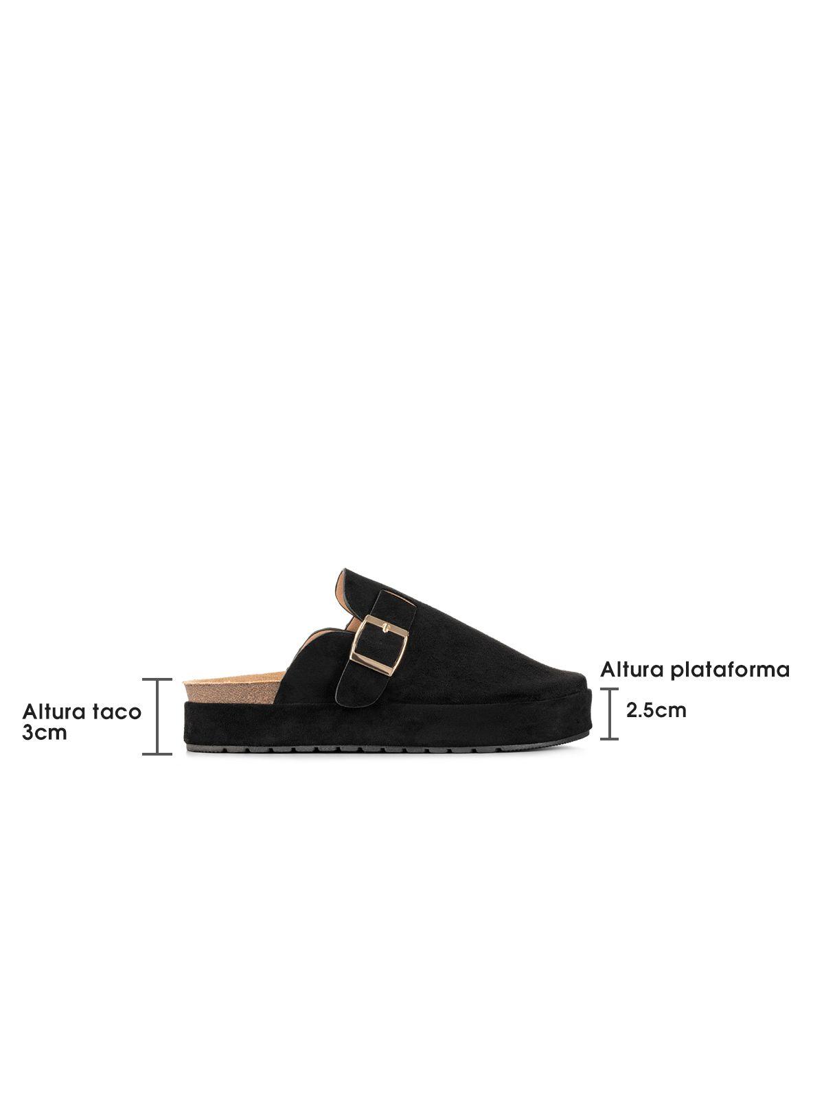 Zueco Vintage Confort Con Hebilla Mujer Weide QIU359-6