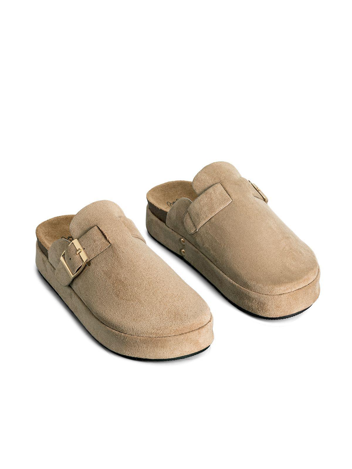 Zueco Vintage Confort Con Hebilla Mujer Weide QIU359-6