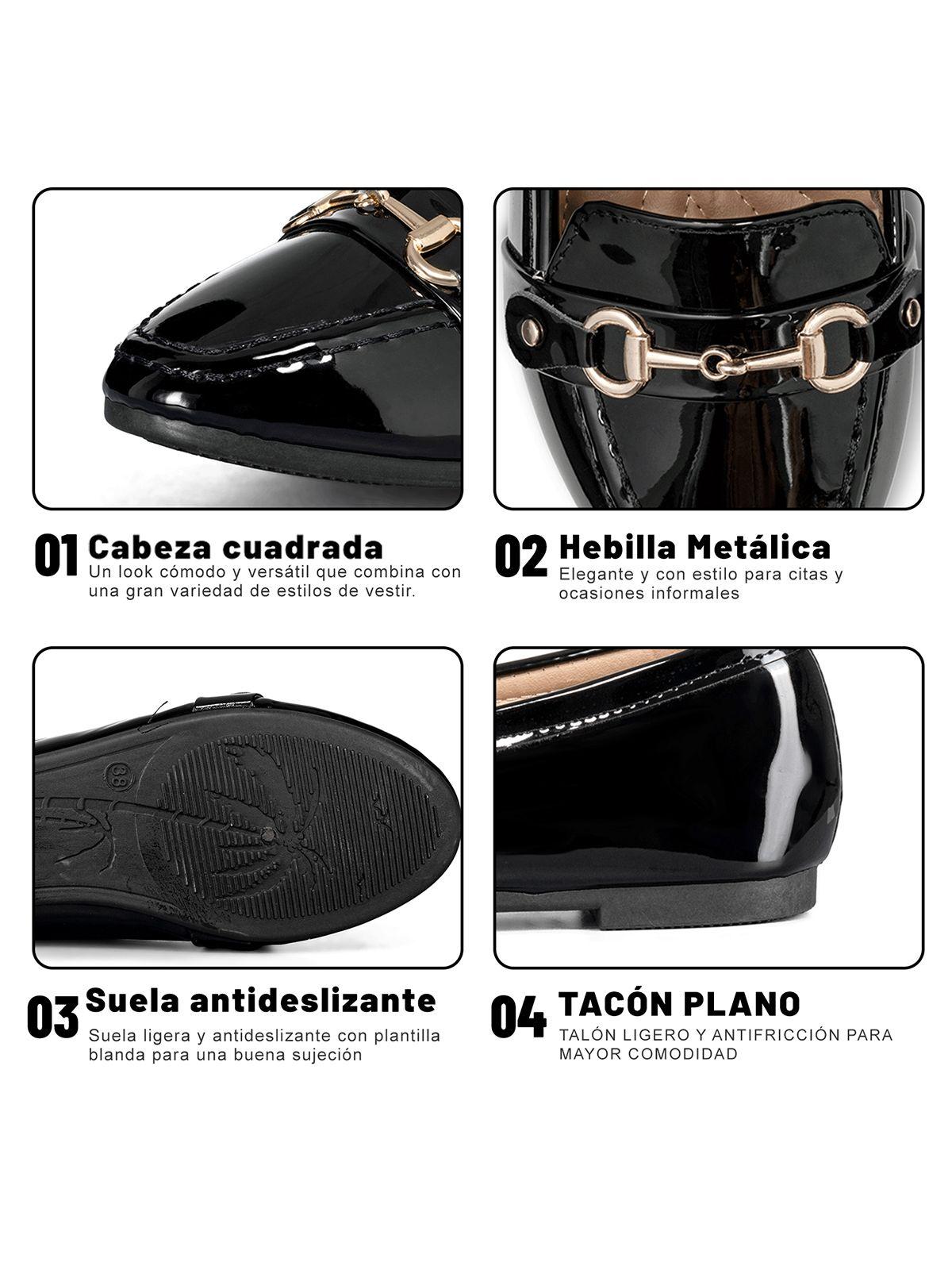 Mocasin Casual Mujer Vintage Clasico Charol Weide YOU508-7