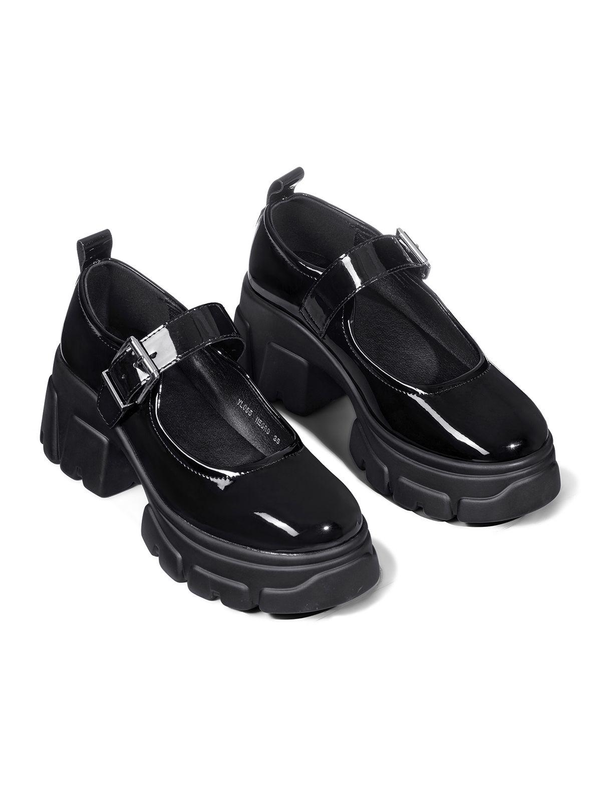 Zapato Mary Jane Tipo Escolar Plataforma Mujer Weide YL055-2