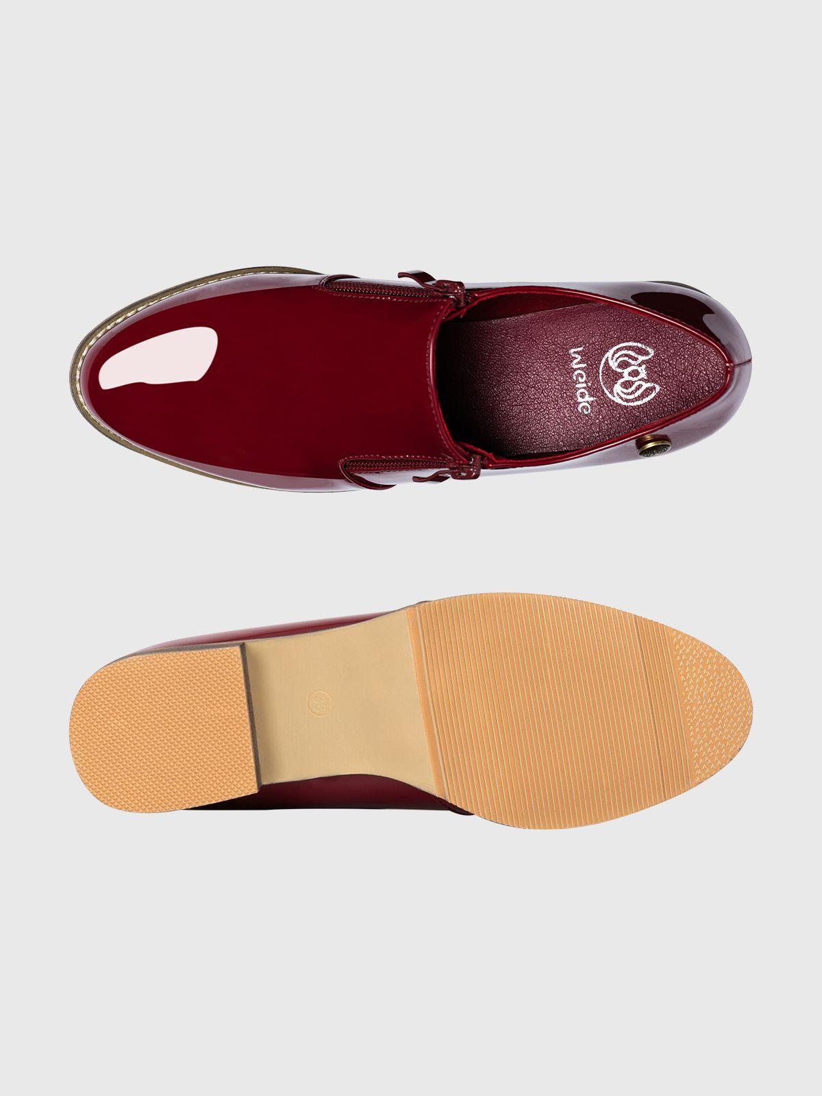 Mocasin Mujer Dolores Rojo Oscuro Weide-4