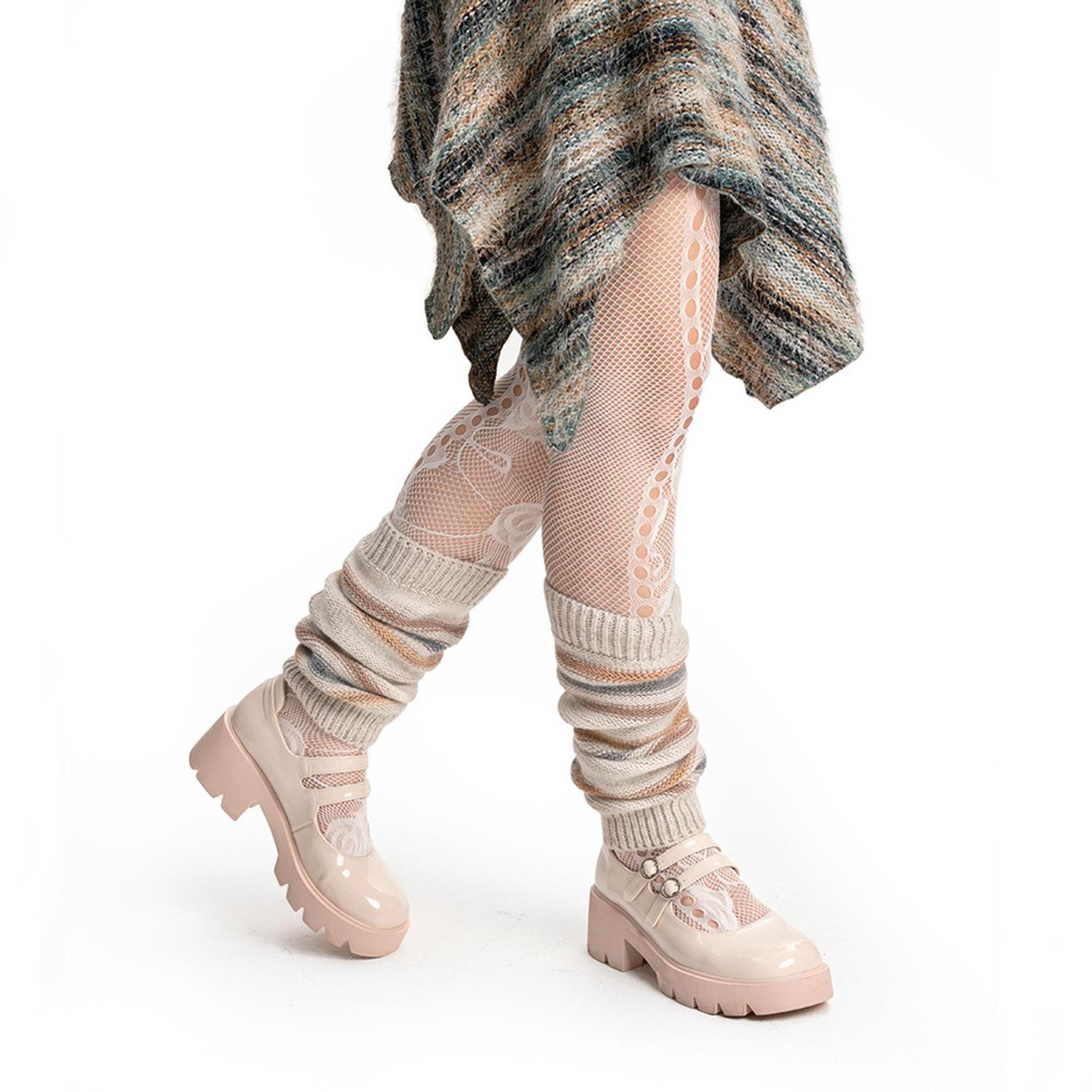 Zapatos Taco Mary Jane Beige Formal Mujer Weide YL57-1