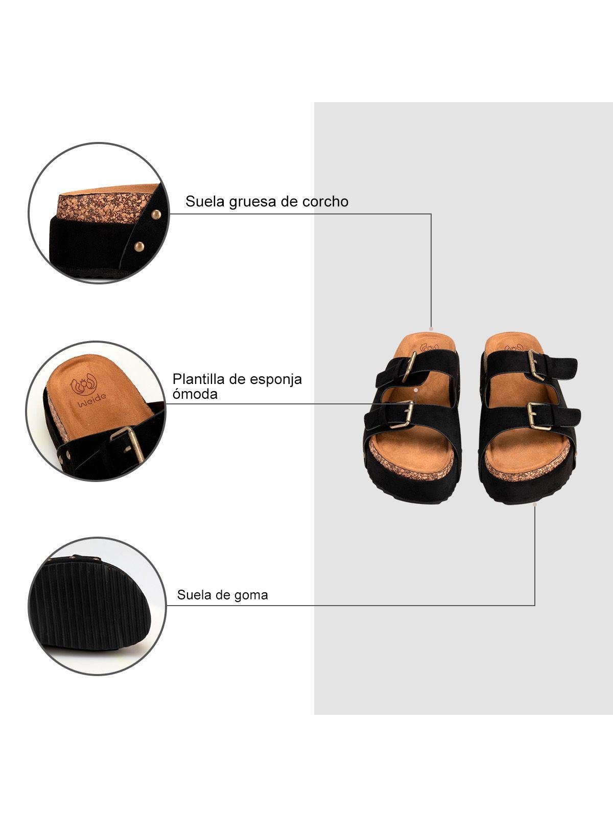 Sandalia Plataforma Negro Casual YOU216 Weide-5