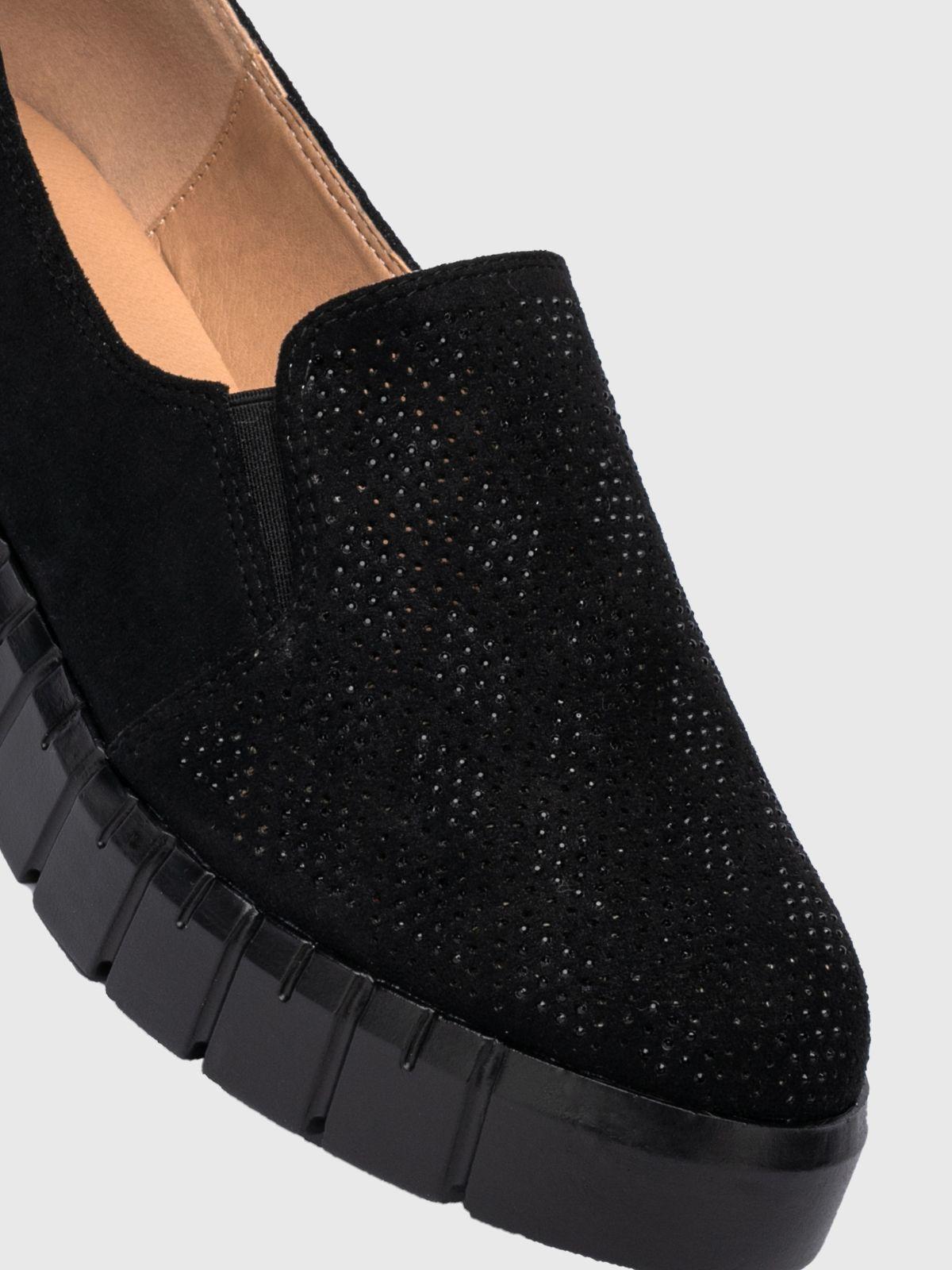 Zapatilla Mujer Abrilera Negro Weide-5