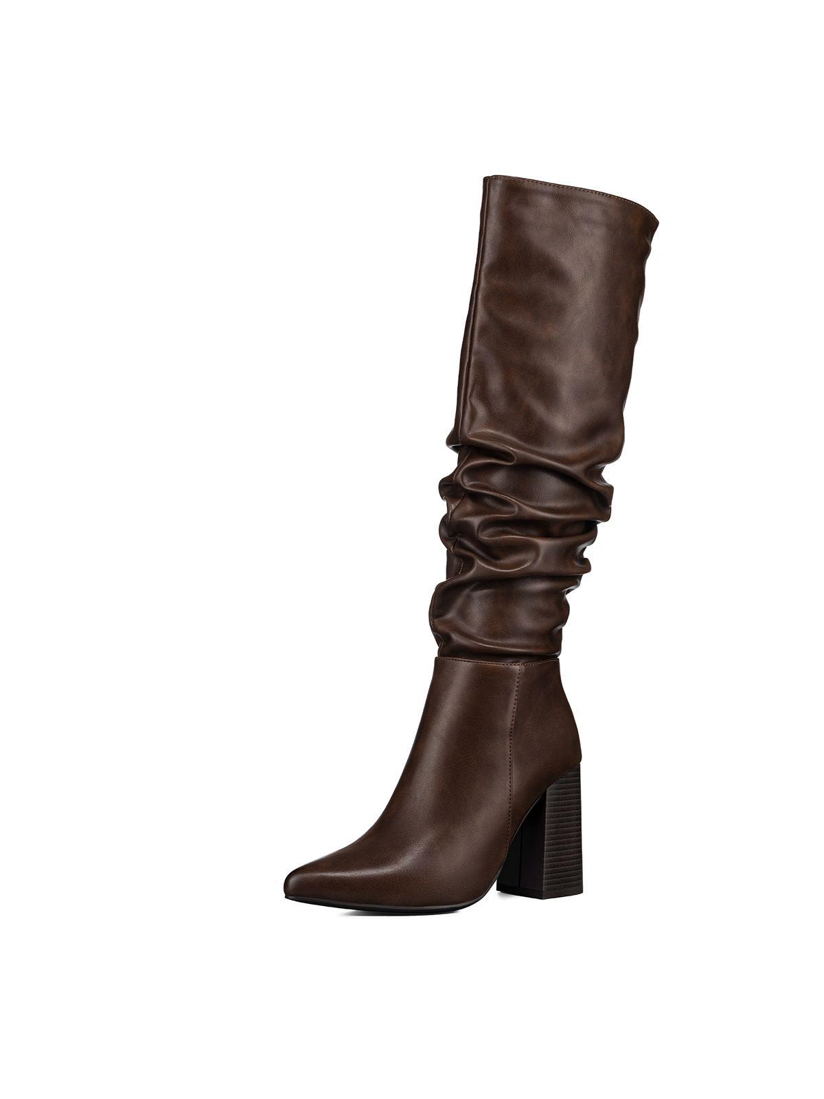 Bota Taco Mujer Casual PU Weide CZY633-0
