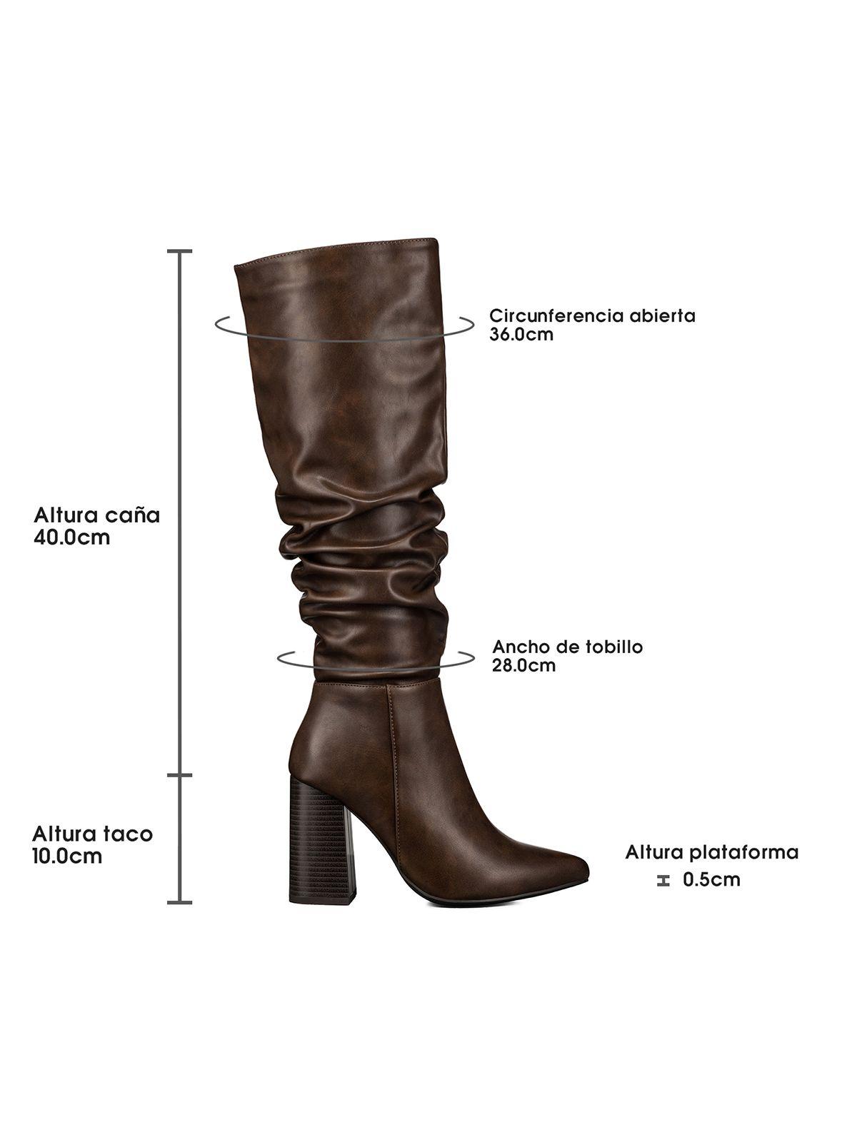 Bota Taco Mujer Casual PU Weide CZY633-5