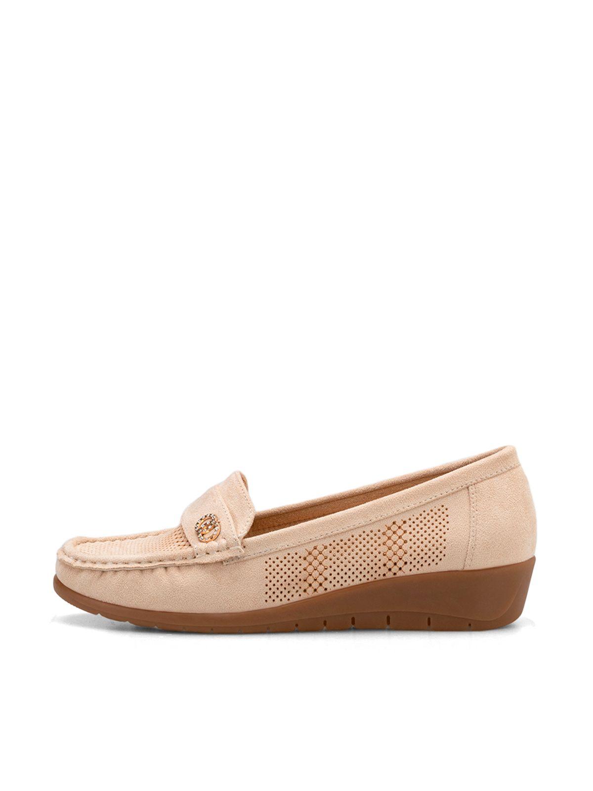 Mocasin Nieves Beige Weide-1