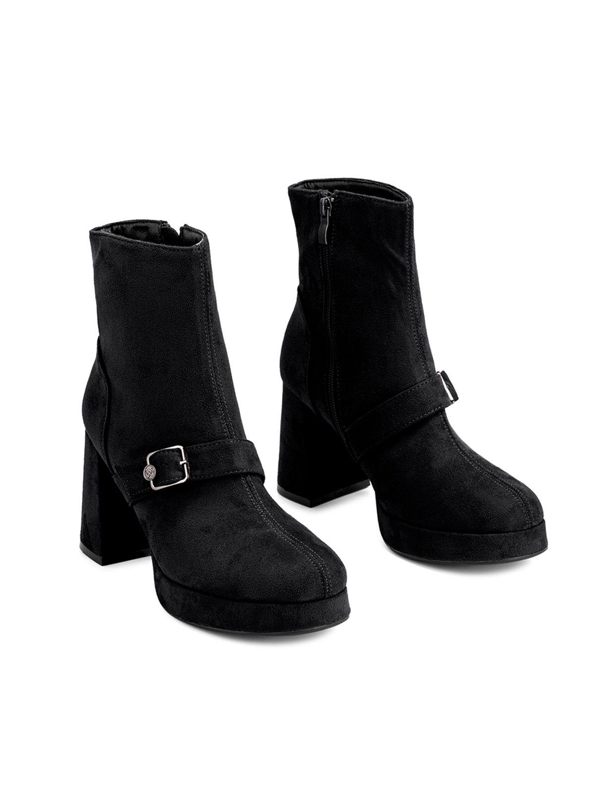 Botin Negro Casual Mujer Weide YL71-4