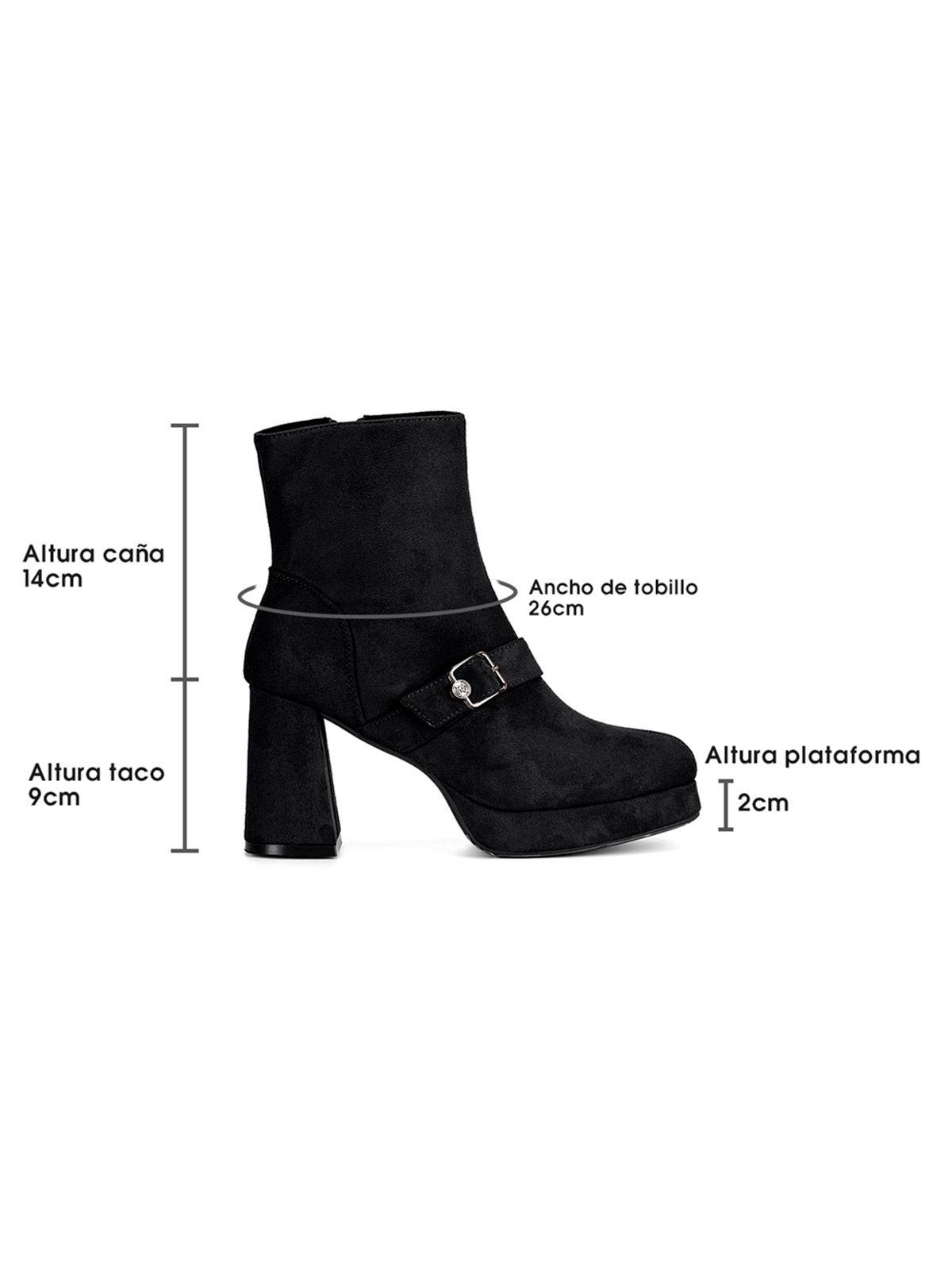 Botin Negro Casual Mujer Weide YL71-5