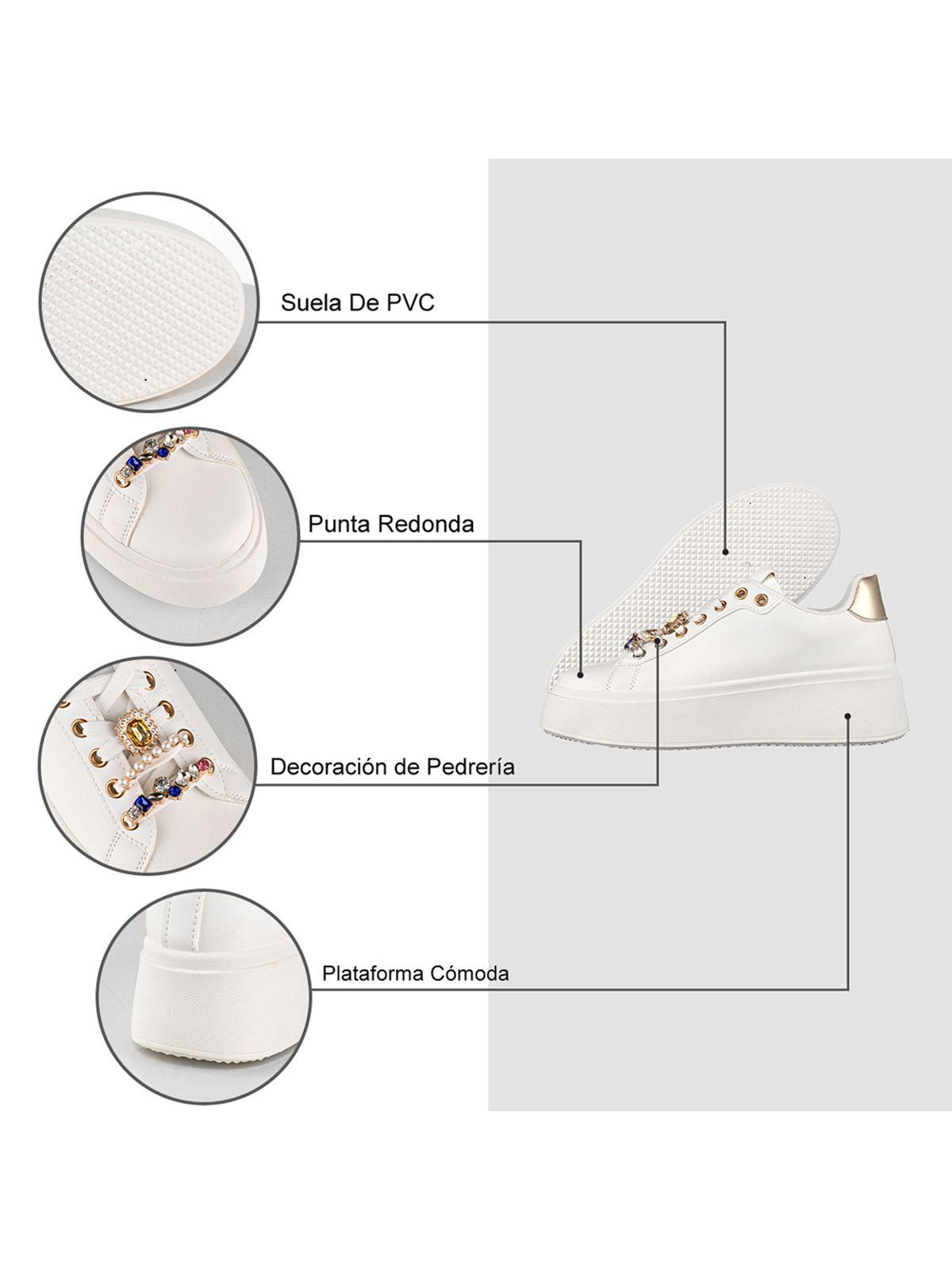 Zapatilla De Deporte Casual Plataforma Mujer Weide LT130-5