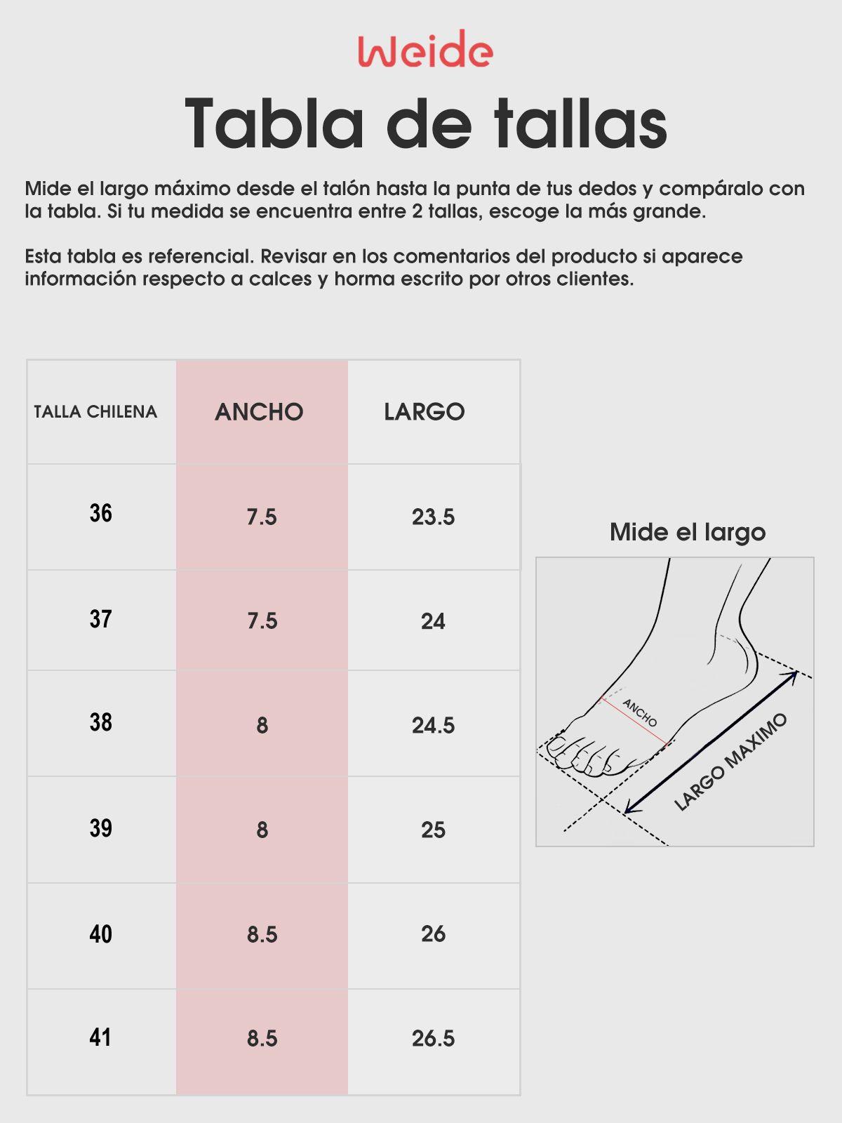 Zapatilla Mujer Leticia Negro Weide-4