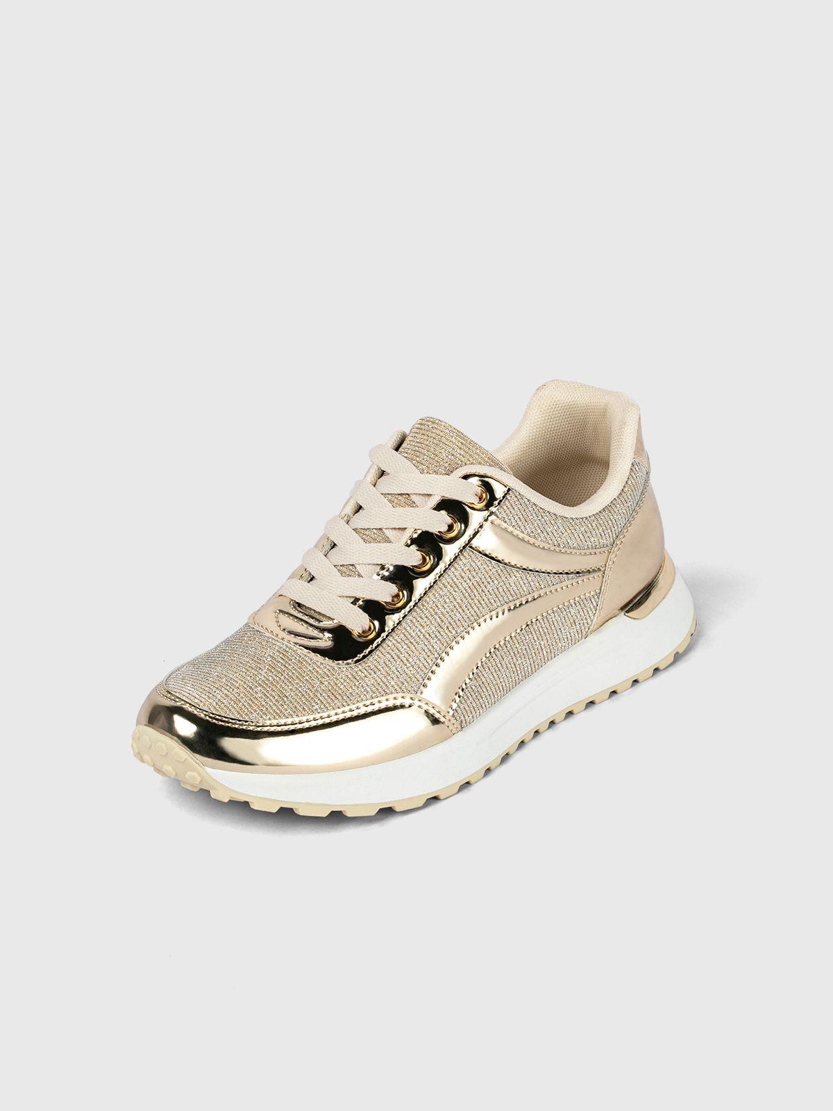 Zapatilla  Mujer Enriqueta Dorado Weide-0