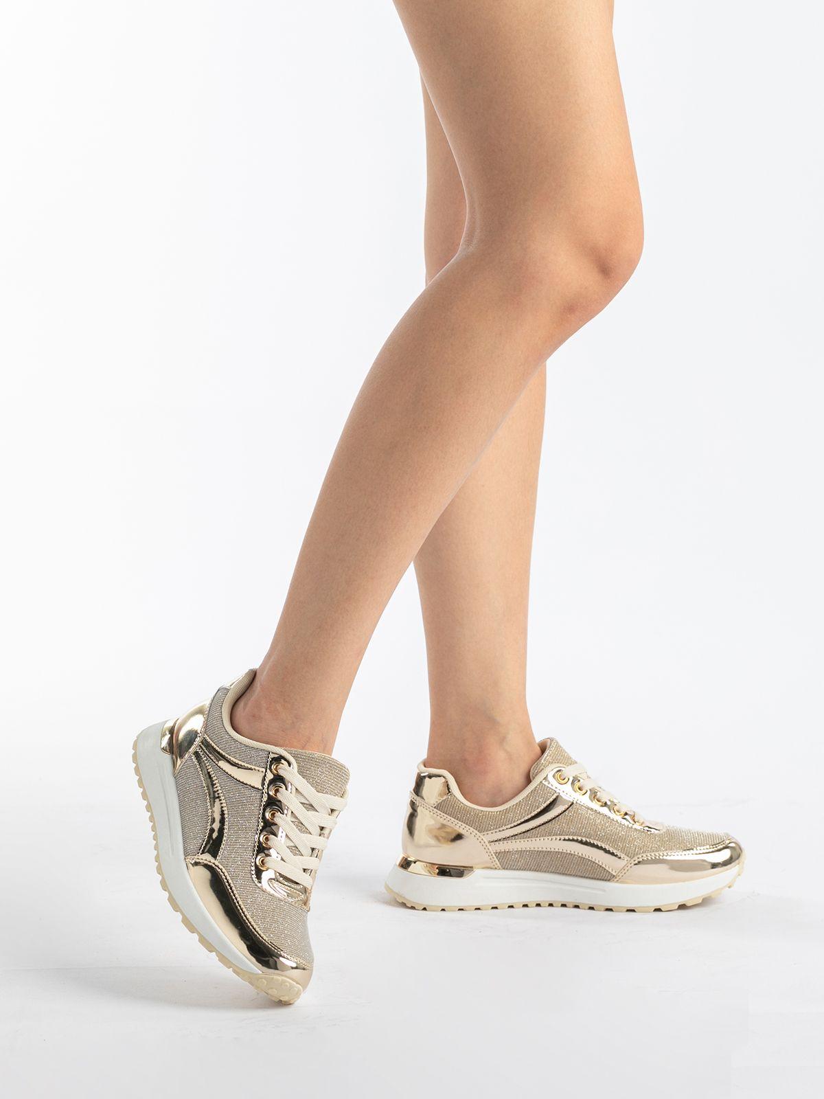 Zapatilla  Mujer Enriqueta Dorado Weide-1