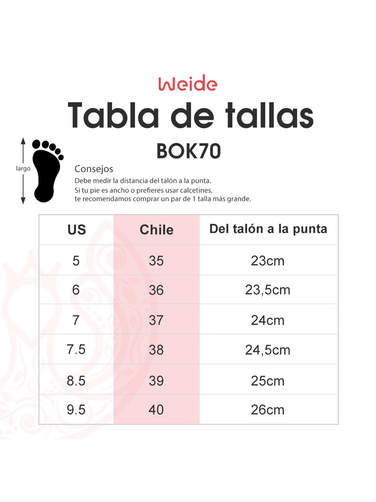 Zapatilla Fleur Rojo Weide-3