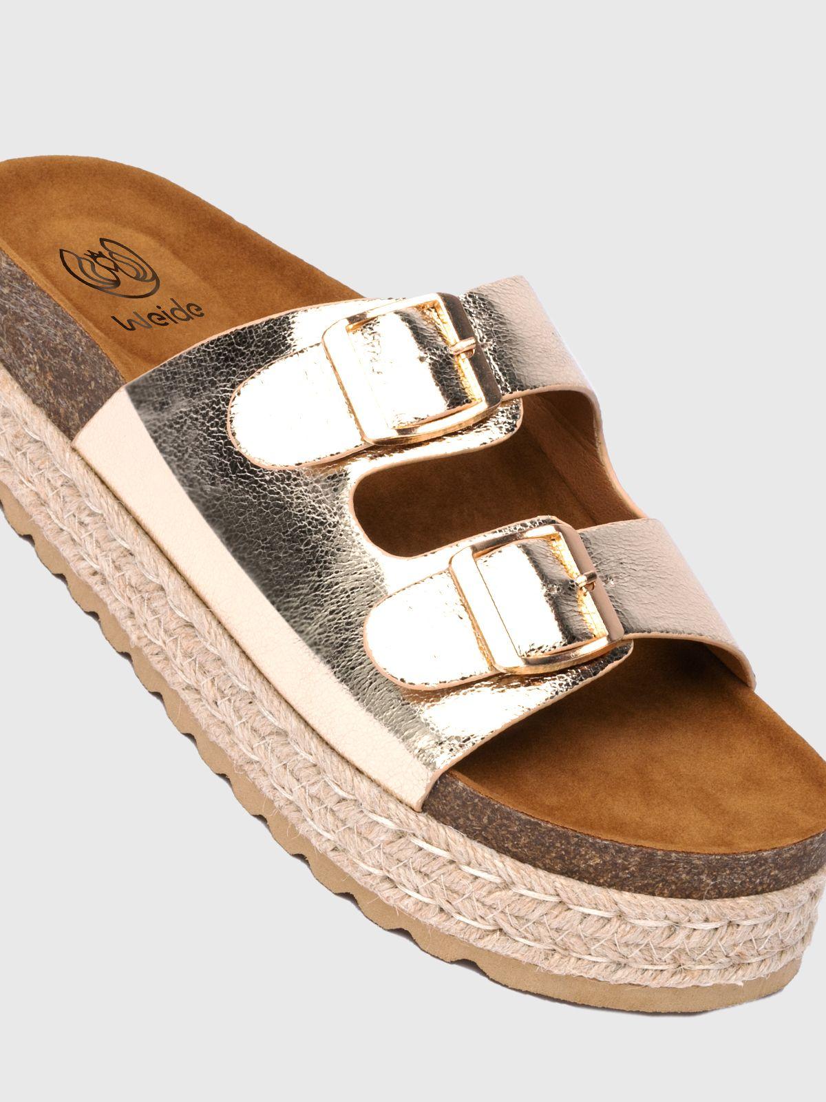 Sandalia Mujer Mariel Dorado Weide-4