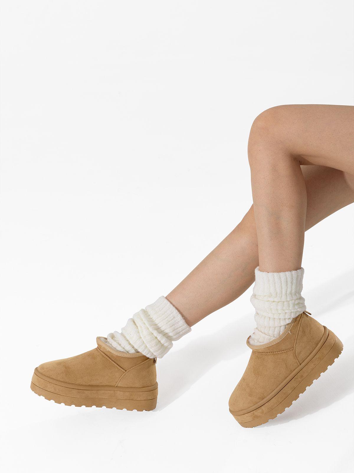 Botin Casual Mujer De Gamuza Comodo Weide LT200-1