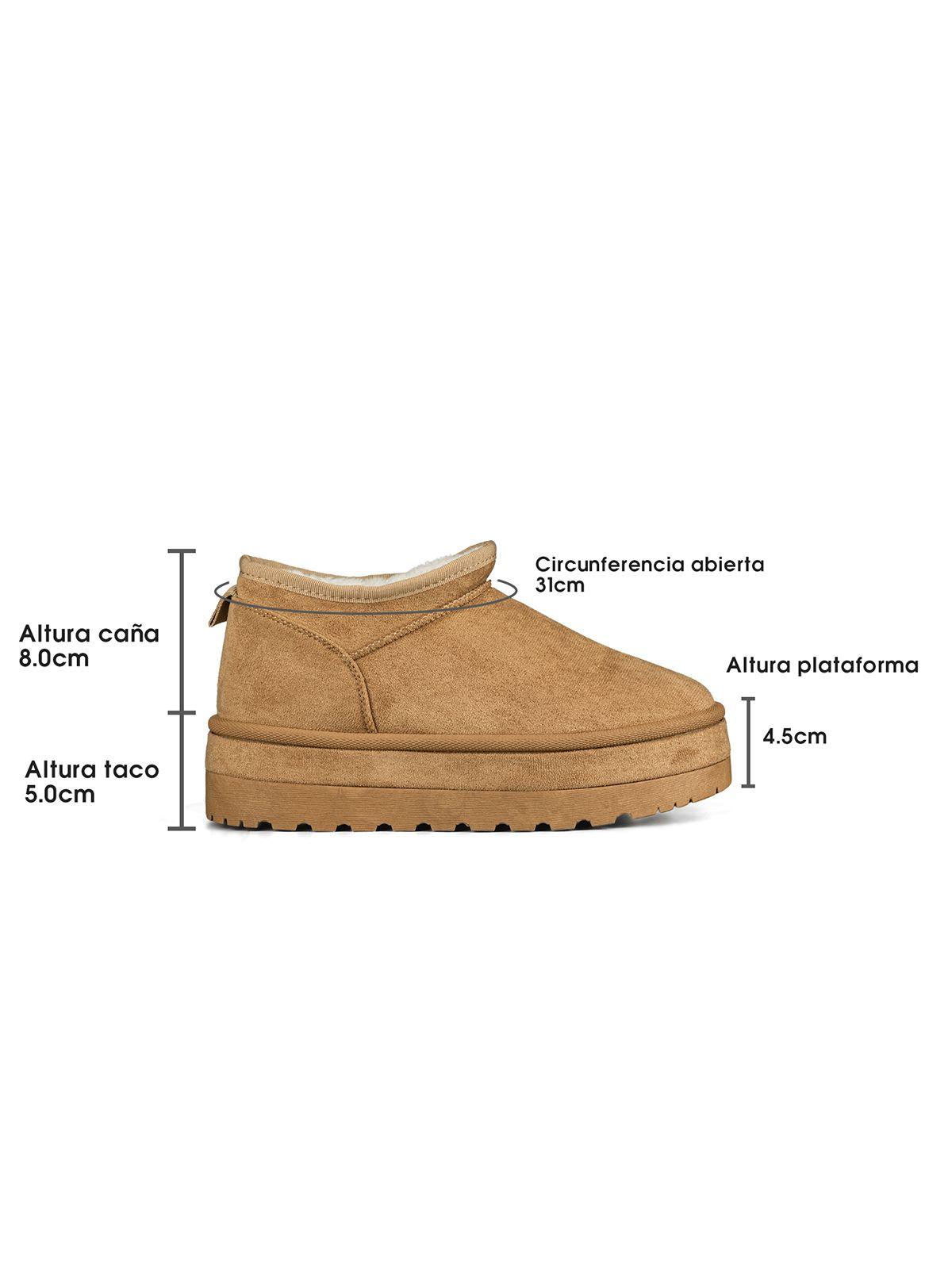 Botin Casual Mujer De Gamuza Comodo Weide LT200-6