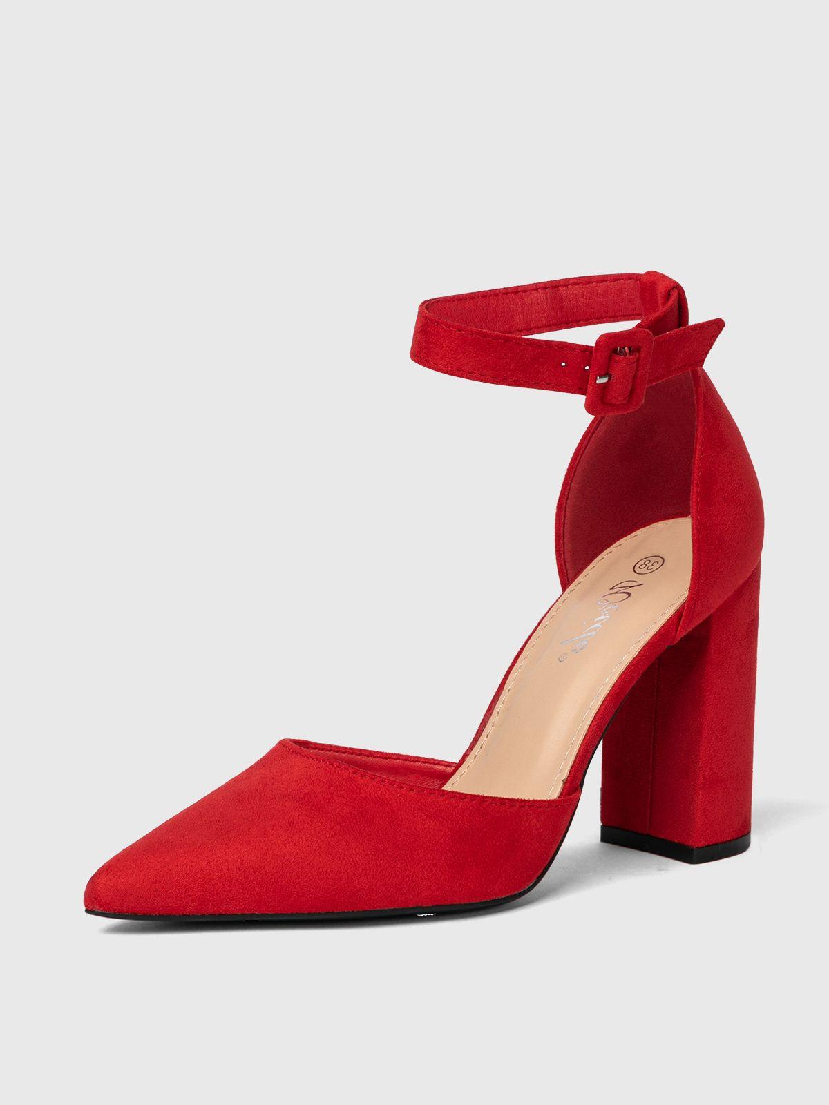 Zapato Mujer Nazaret Rojo Weide-0