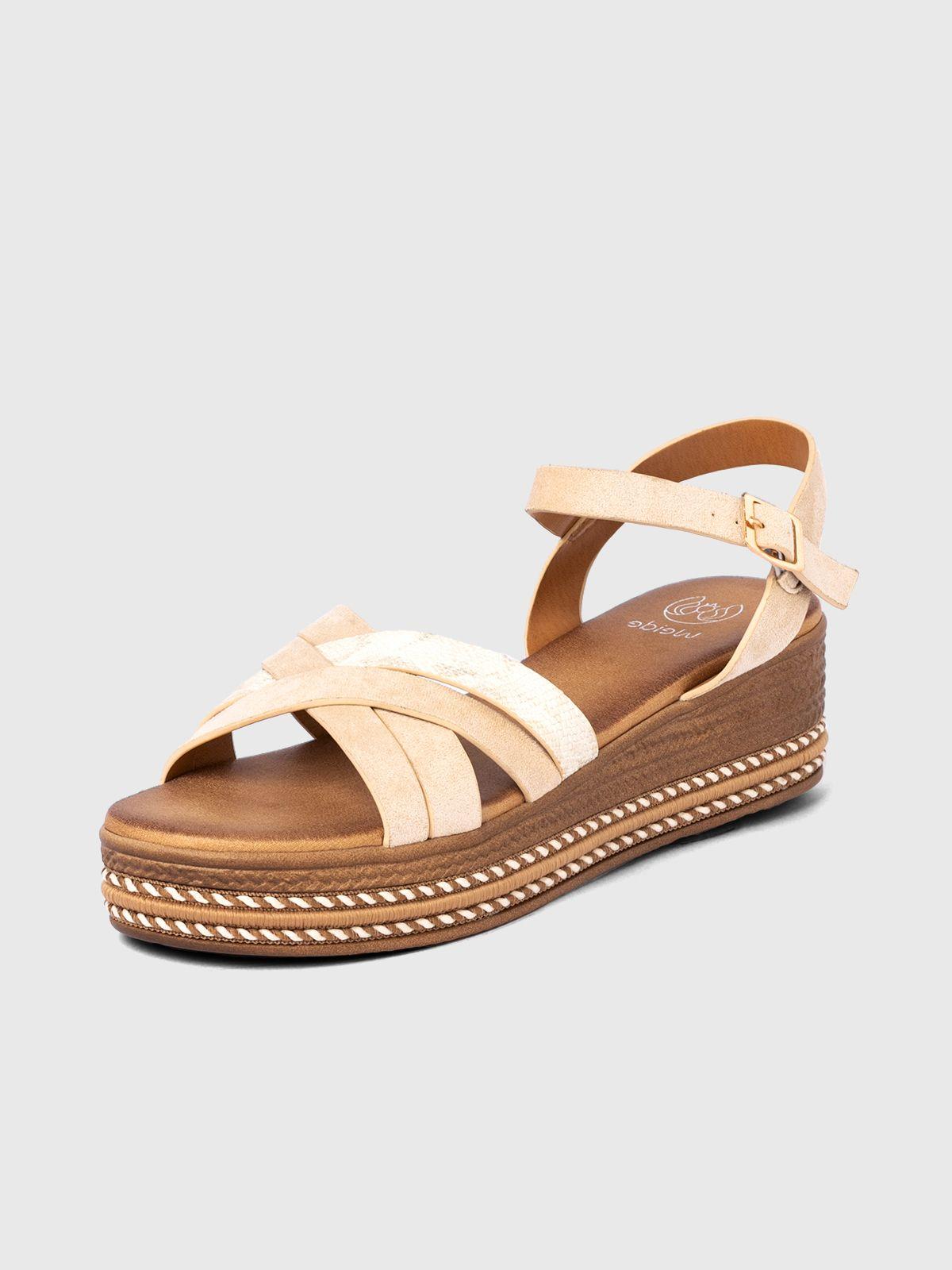 Sandalia Mujer Engracia Beige Weide-0