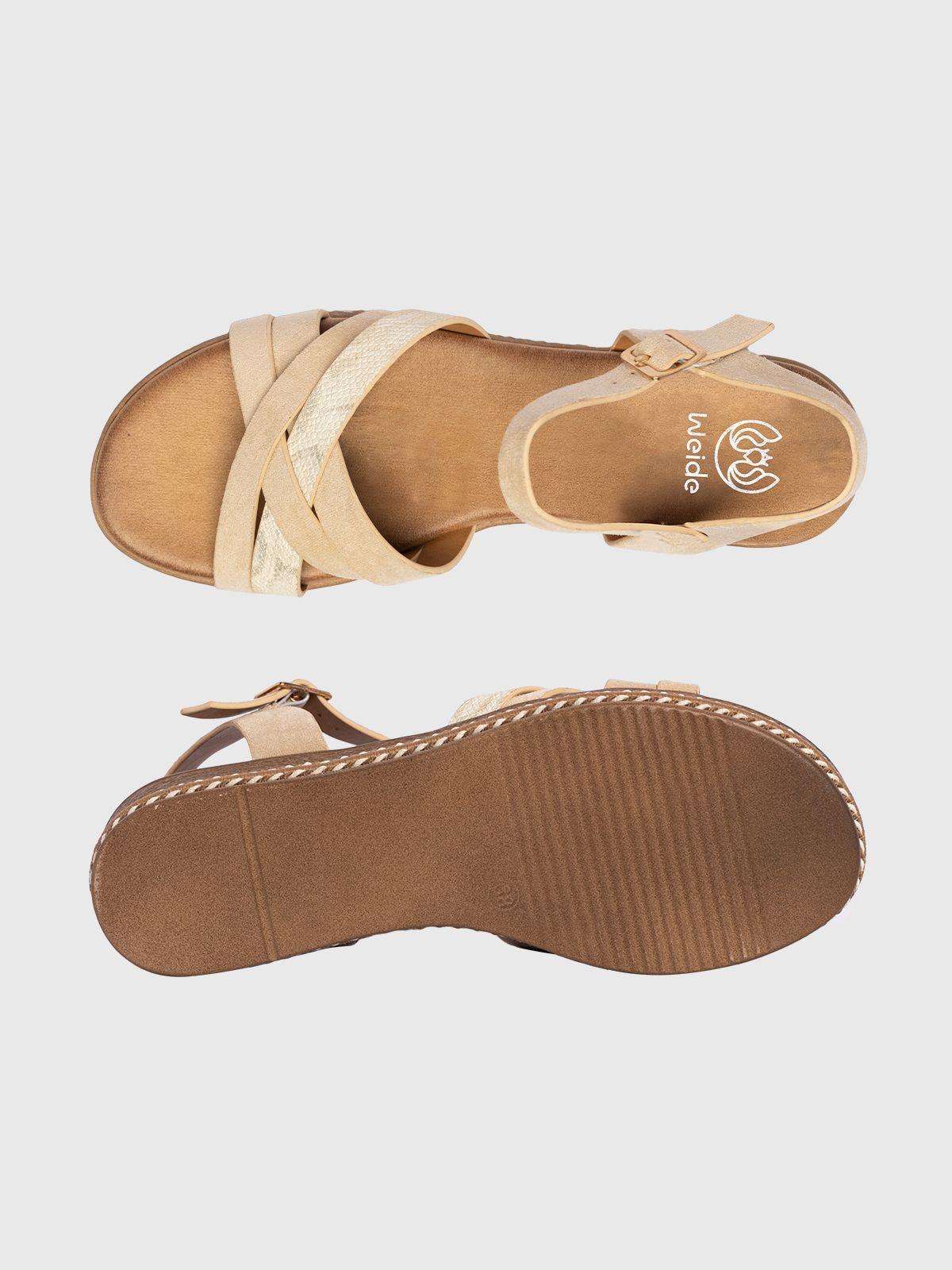 Sandalia Mujer Engracia Beige Weide-4