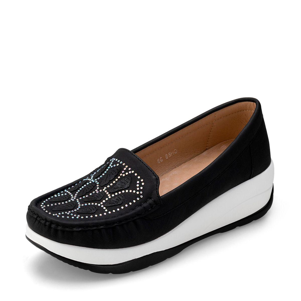 Mocasin Victoria Negro Weide-0
