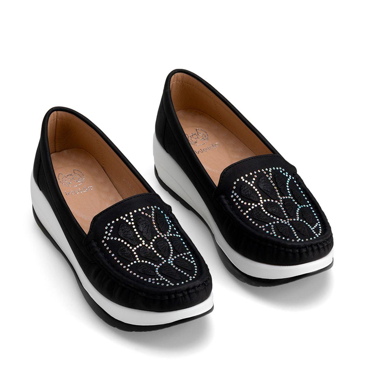 Mocasin Victoria Negro Weide-2