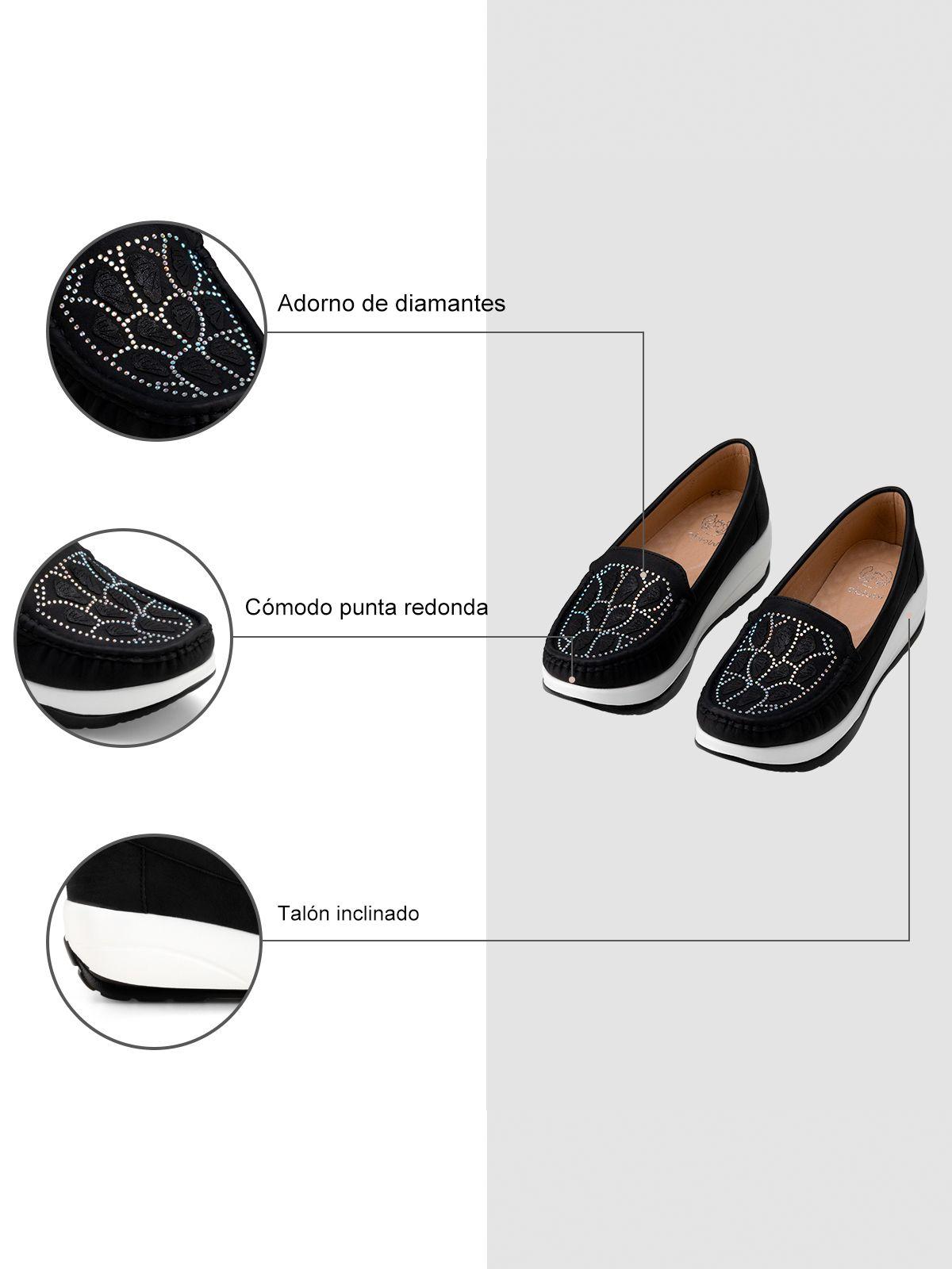 Mocasin Victoria Negro Weide-4