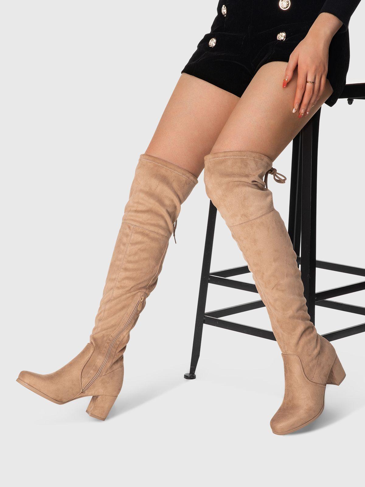 Bota Mujer Azahara Caqui Weide-1