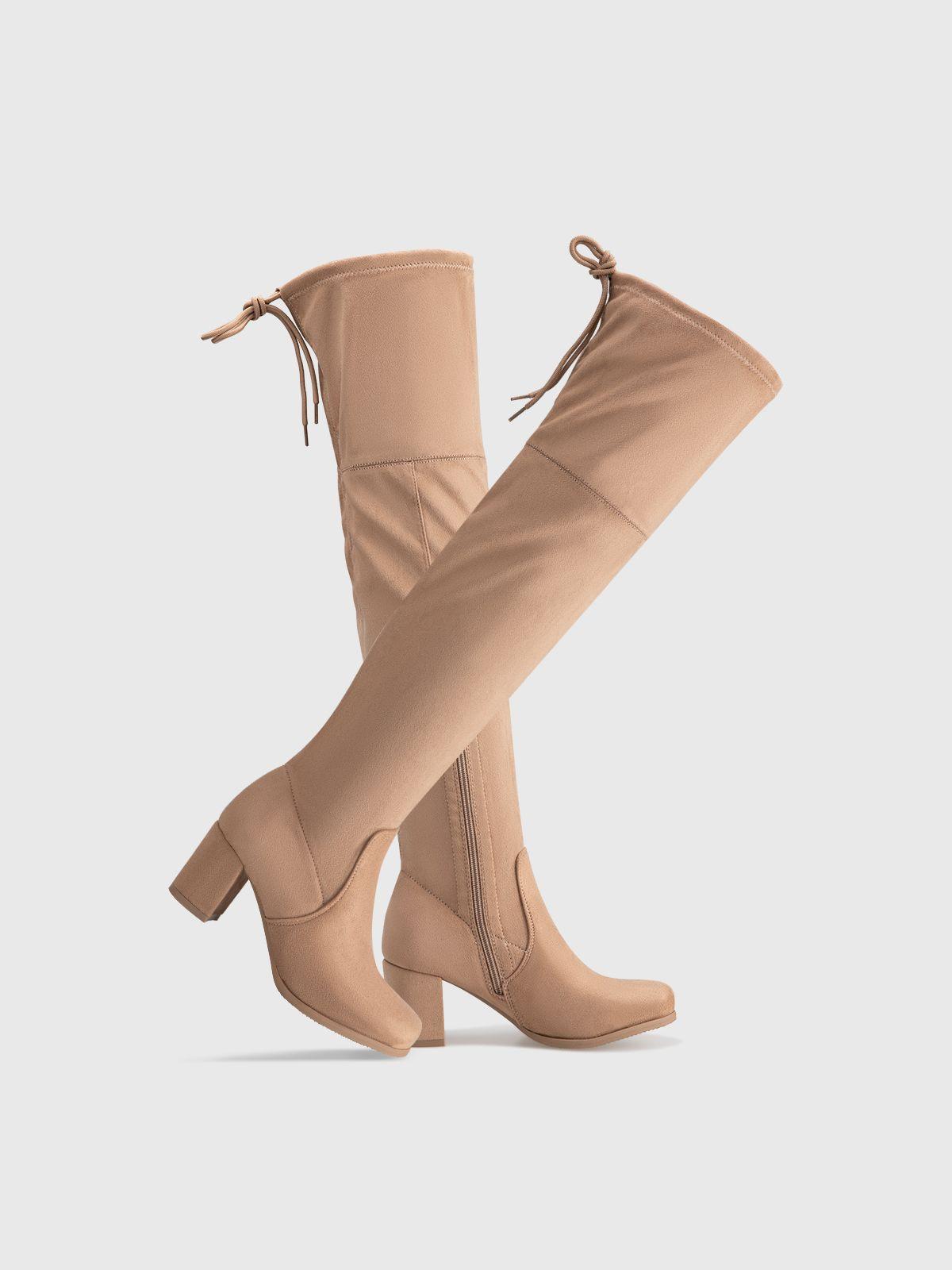 Bota Mujer Azahara Caqui Weide-4