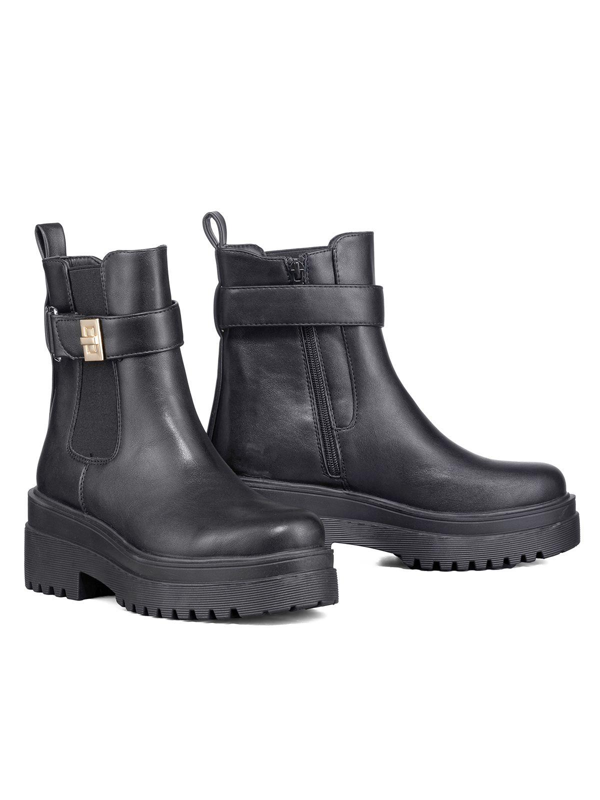 Botin Casual Mujer Eco Cuero Vintage Plataforma Weide RQ81-5