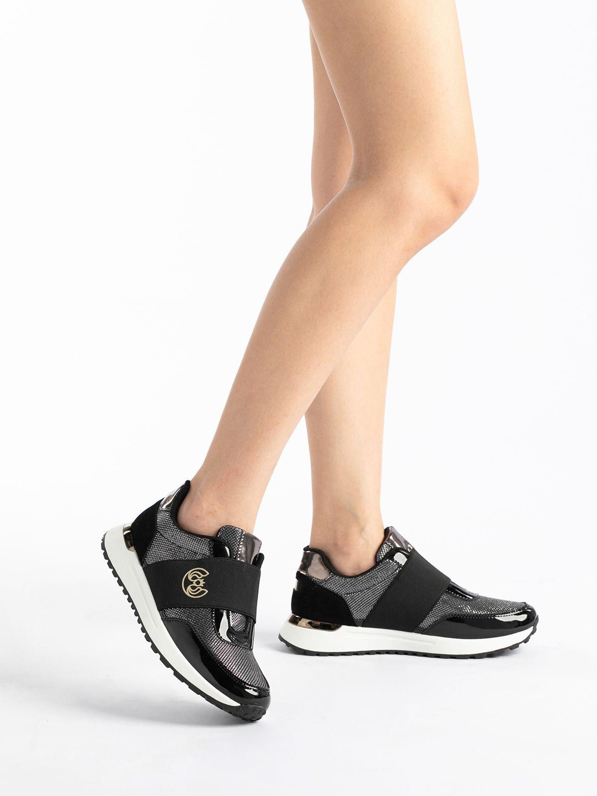 Zapatilla  Mujer Niceto Negro Weide-1