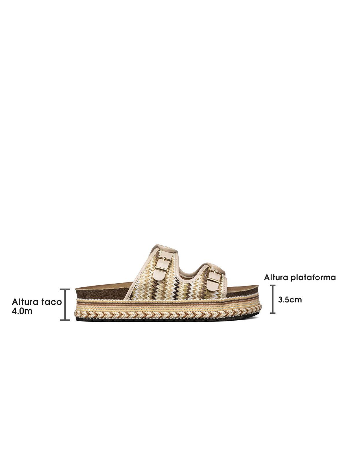 Sandalia Estilo Chala Casual Plataforma Mujer Weide QIU386-3
