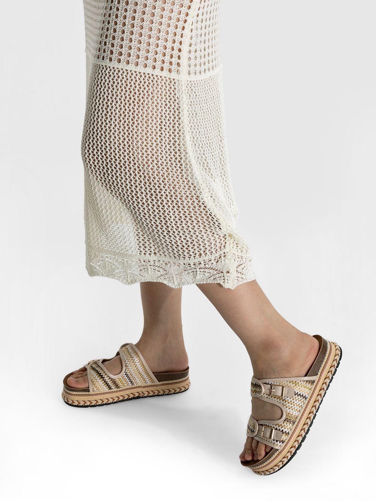 Sandalia Estilo Chala Casual Plataforma Mujer Weide QIU386-1