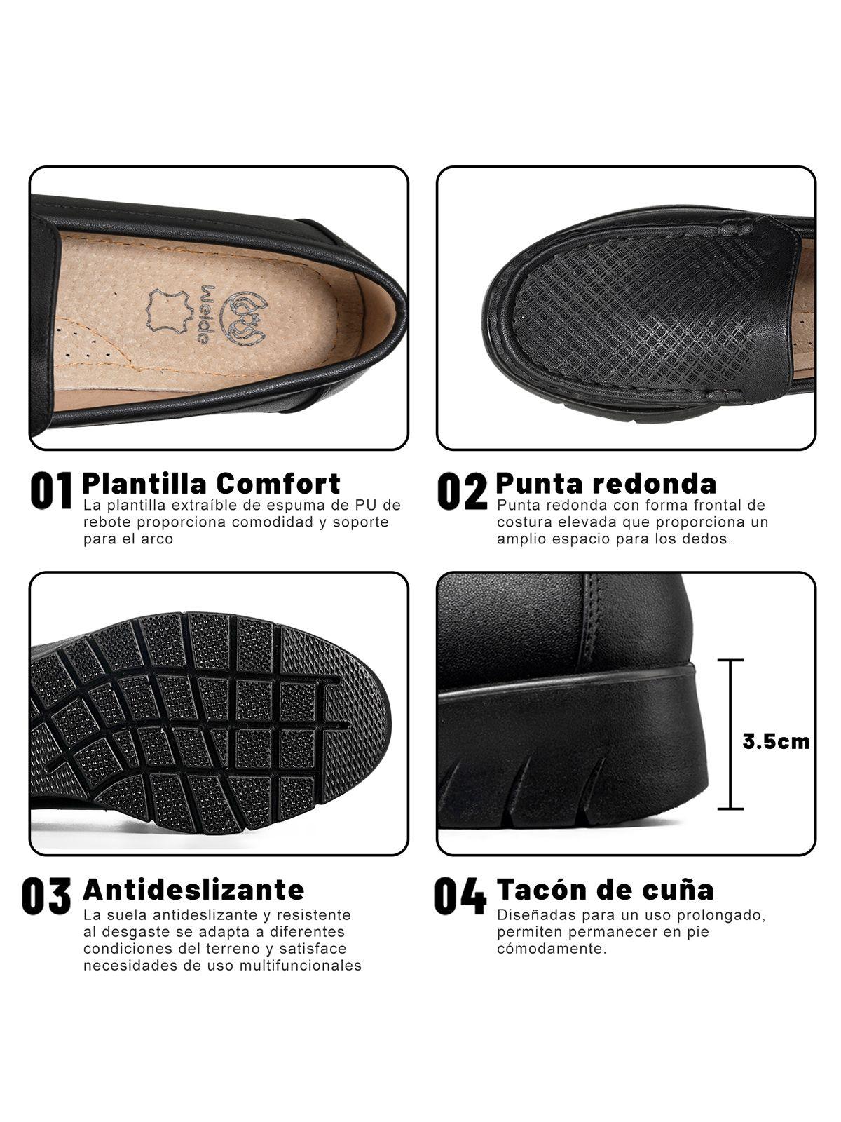Mocasin Casual Mujer Clasico Comodo Eco Cuero Weide JML12-8